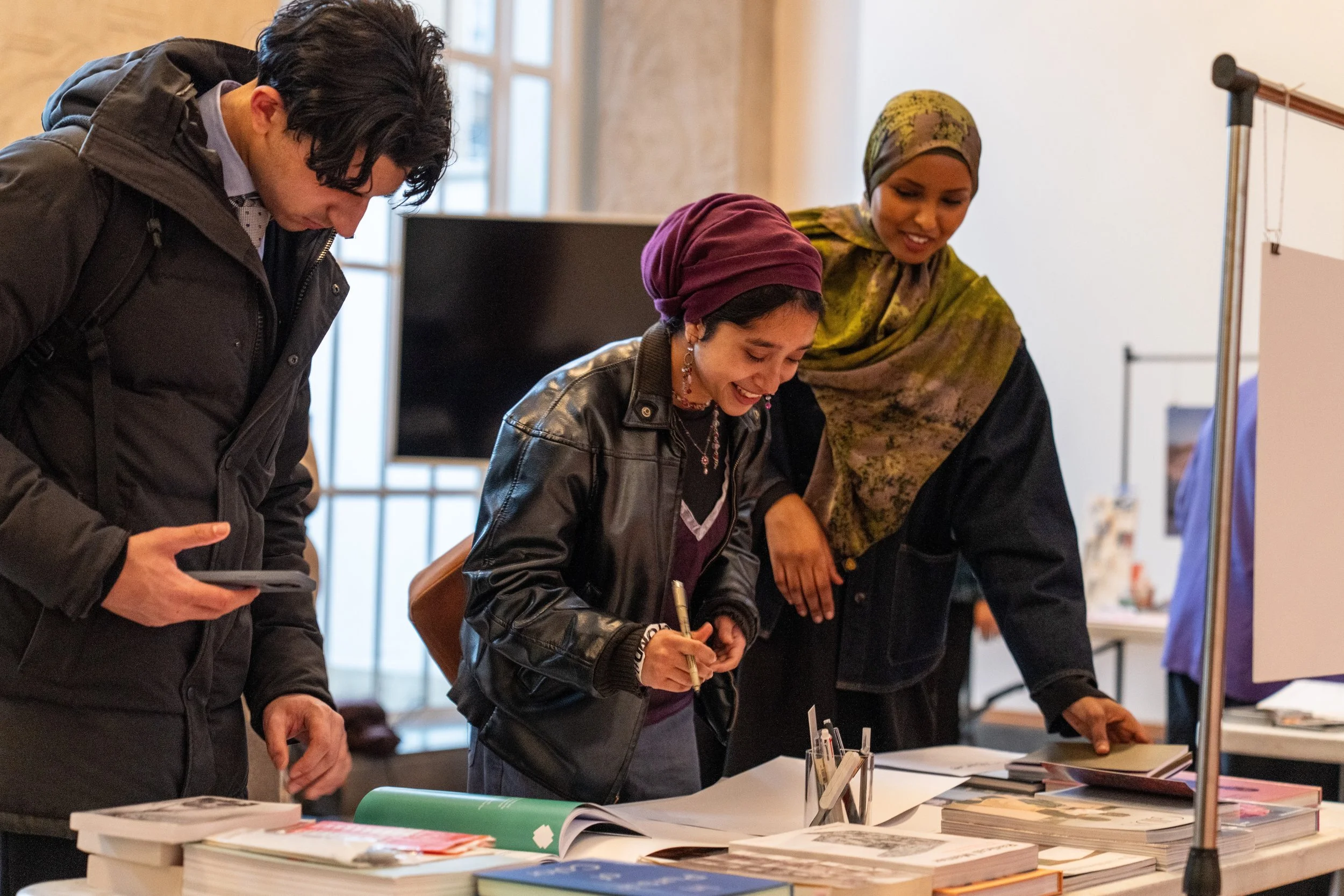 Young people taking part in a design workshop at Festival of the Future 2025.