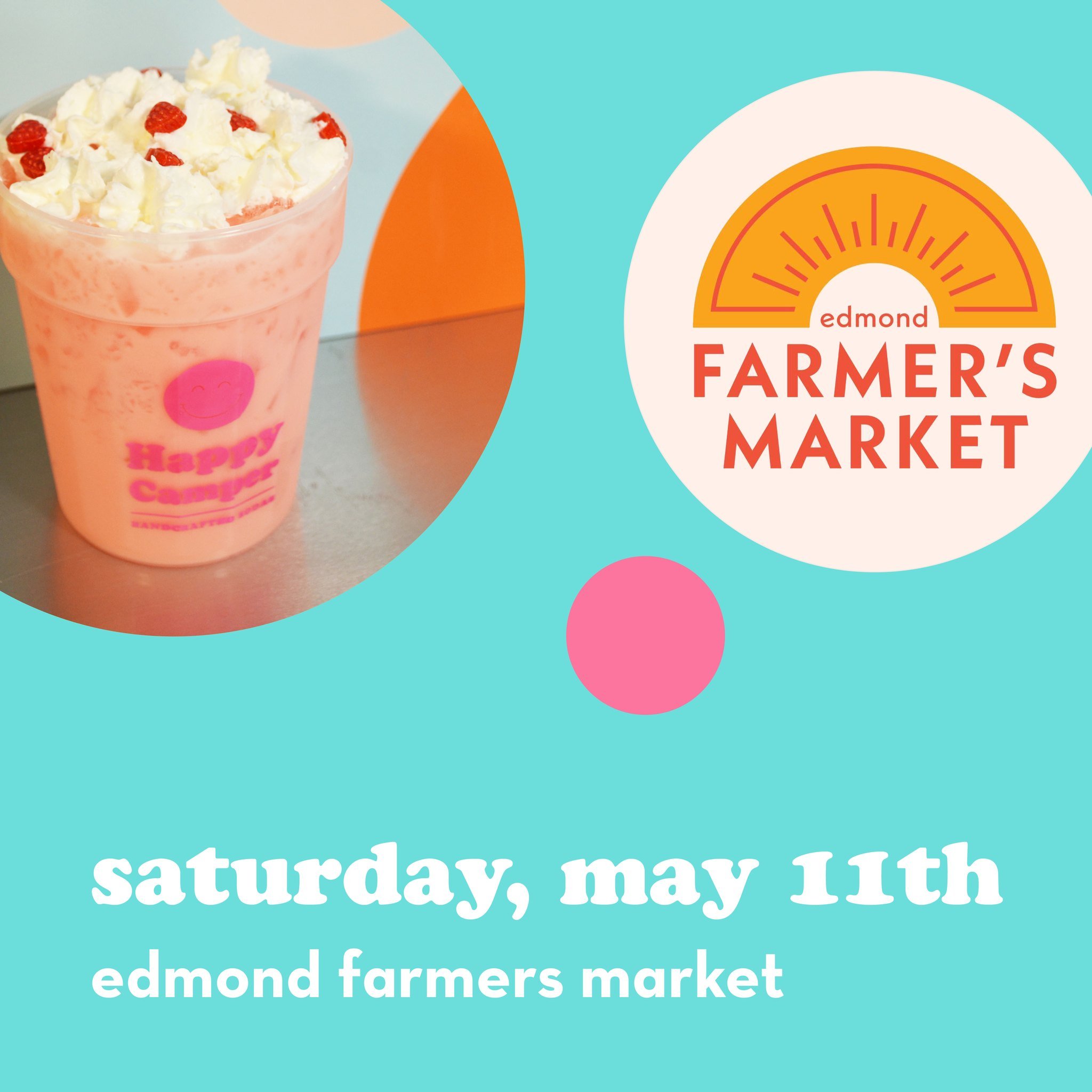 We'll see you all at the Edmond Farmers Market tomorrow morning in downtown Edmond. It's going to be a beautiful day! Mother's Day is Sunday, so come to the market to find the motherly-figures in your life something special. &lt;3 Come find us on the