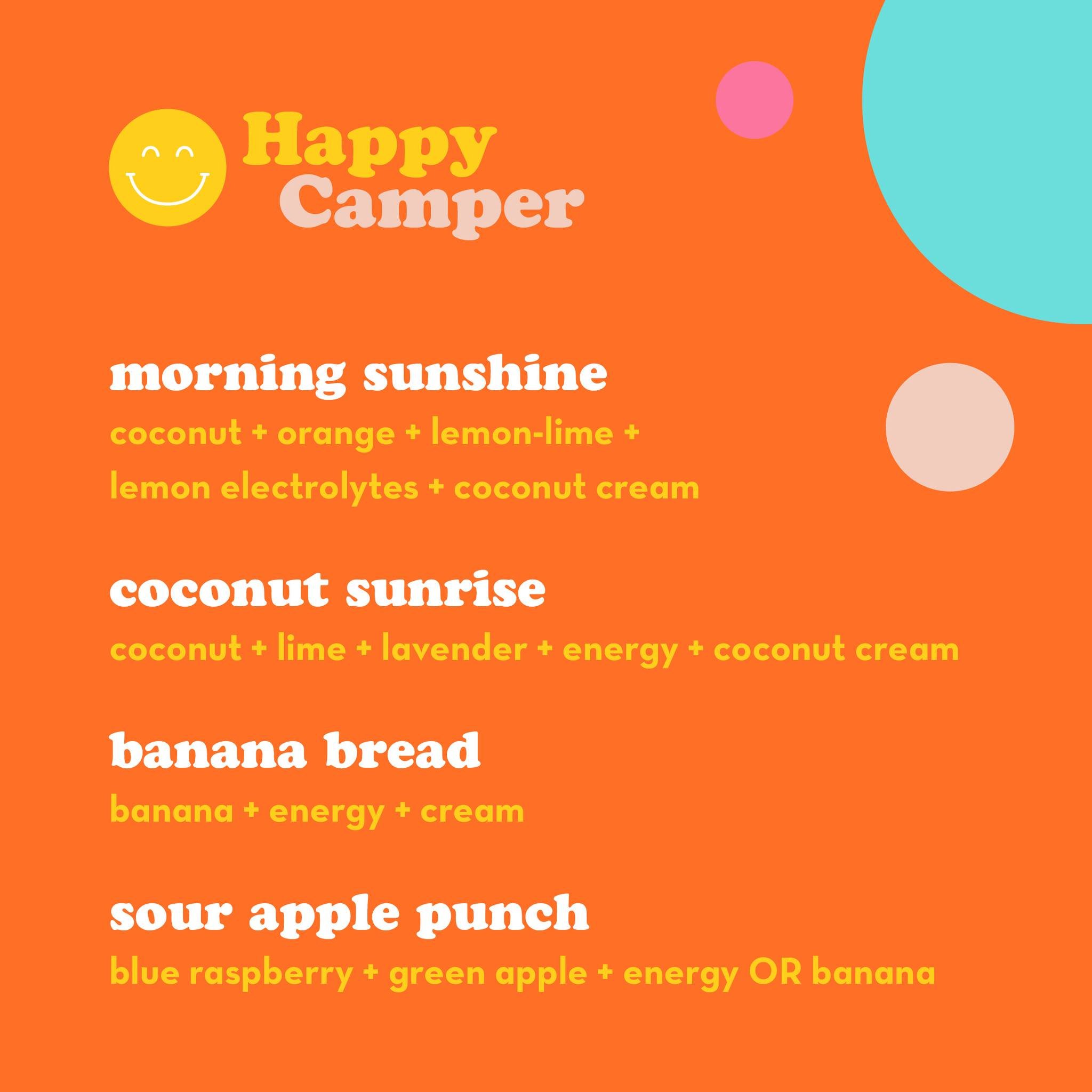 Try one of our new specials at the Oklahoma International Bluegrass Festival this weekend in Guthrie, OK! These particular drinks are perfect for early in the day. We'll be at the festival all day today and tomorrow. Come find us for a pick-me-up! :)