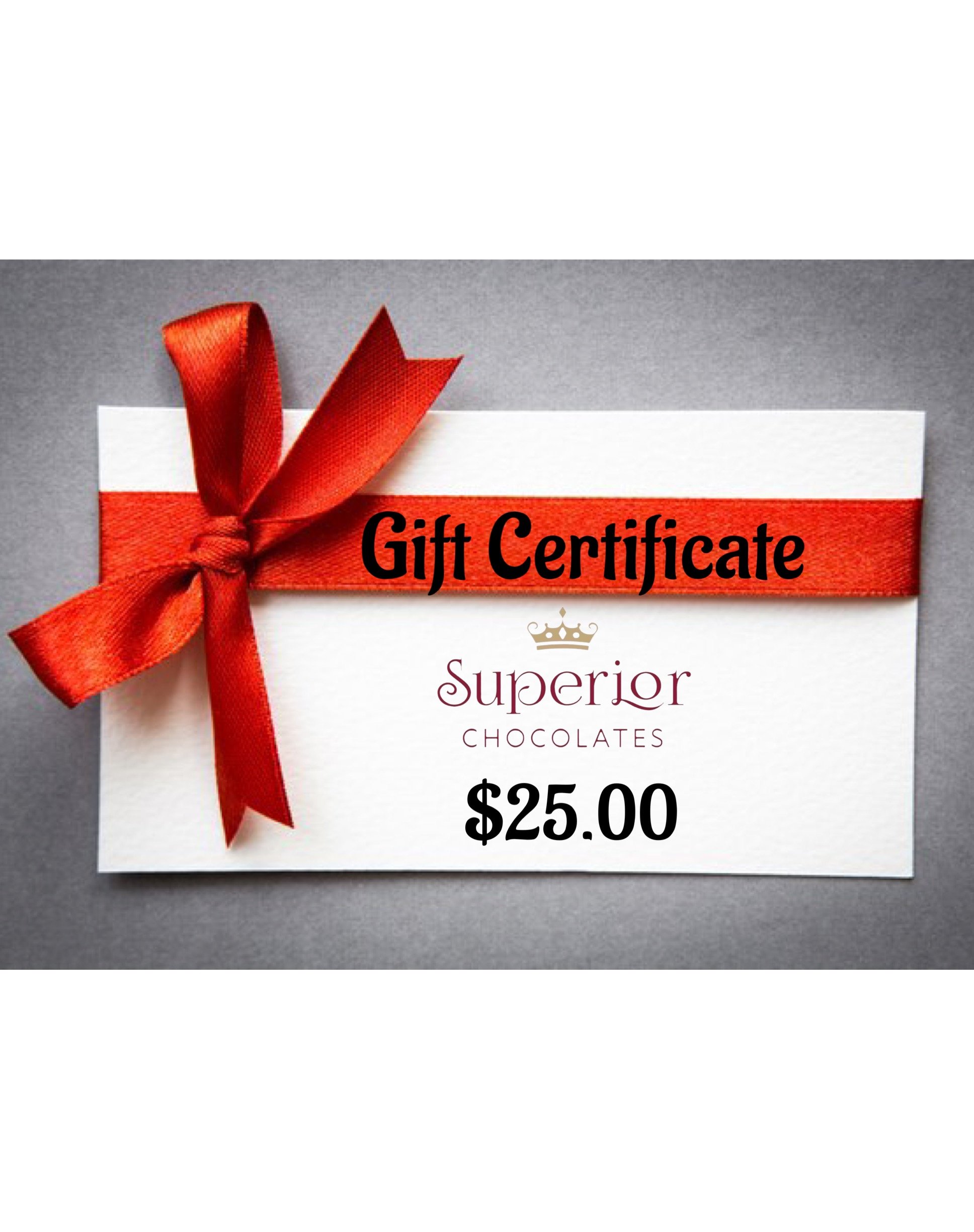 Superior Chocolate Gift Card