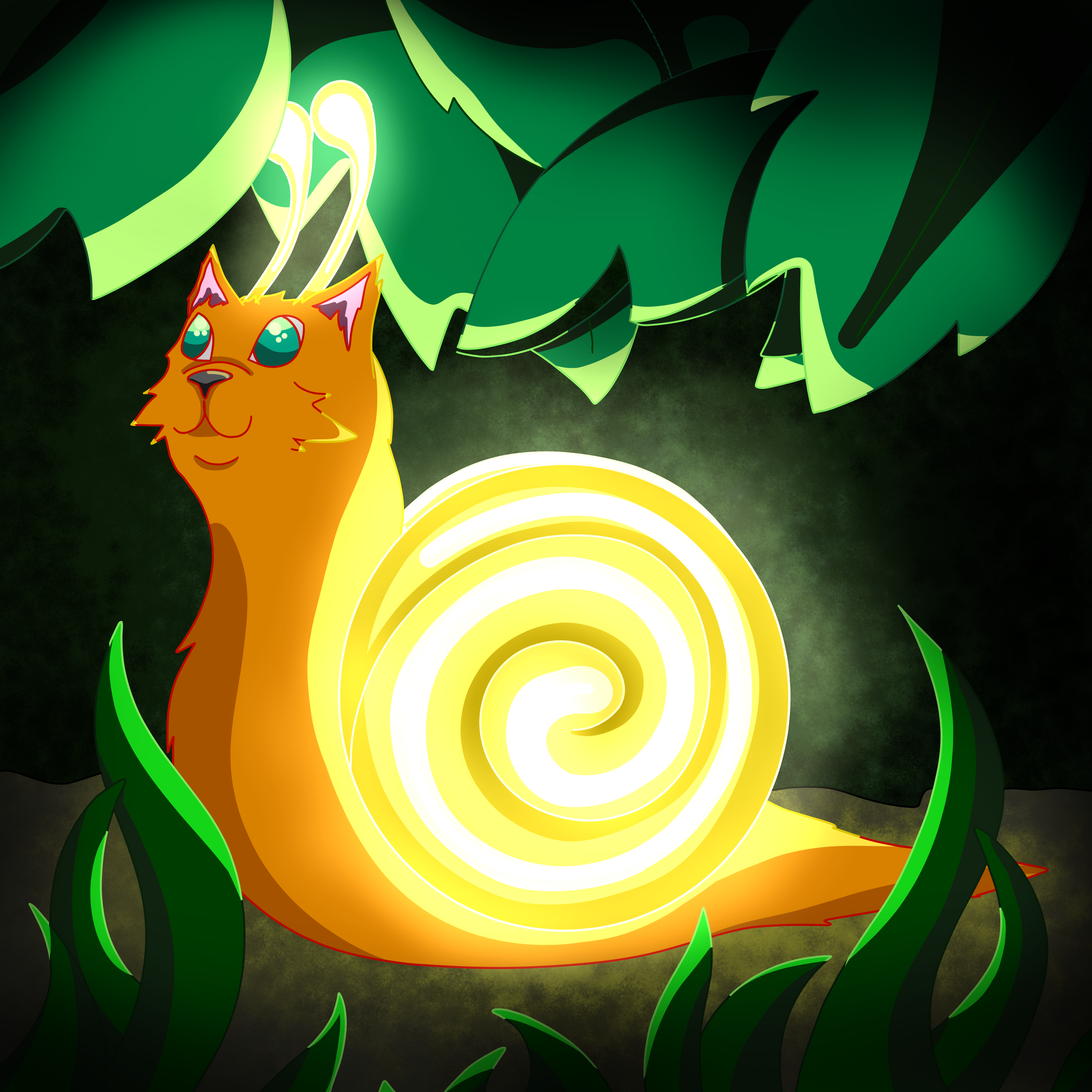 Print Snail Cat 8x8
