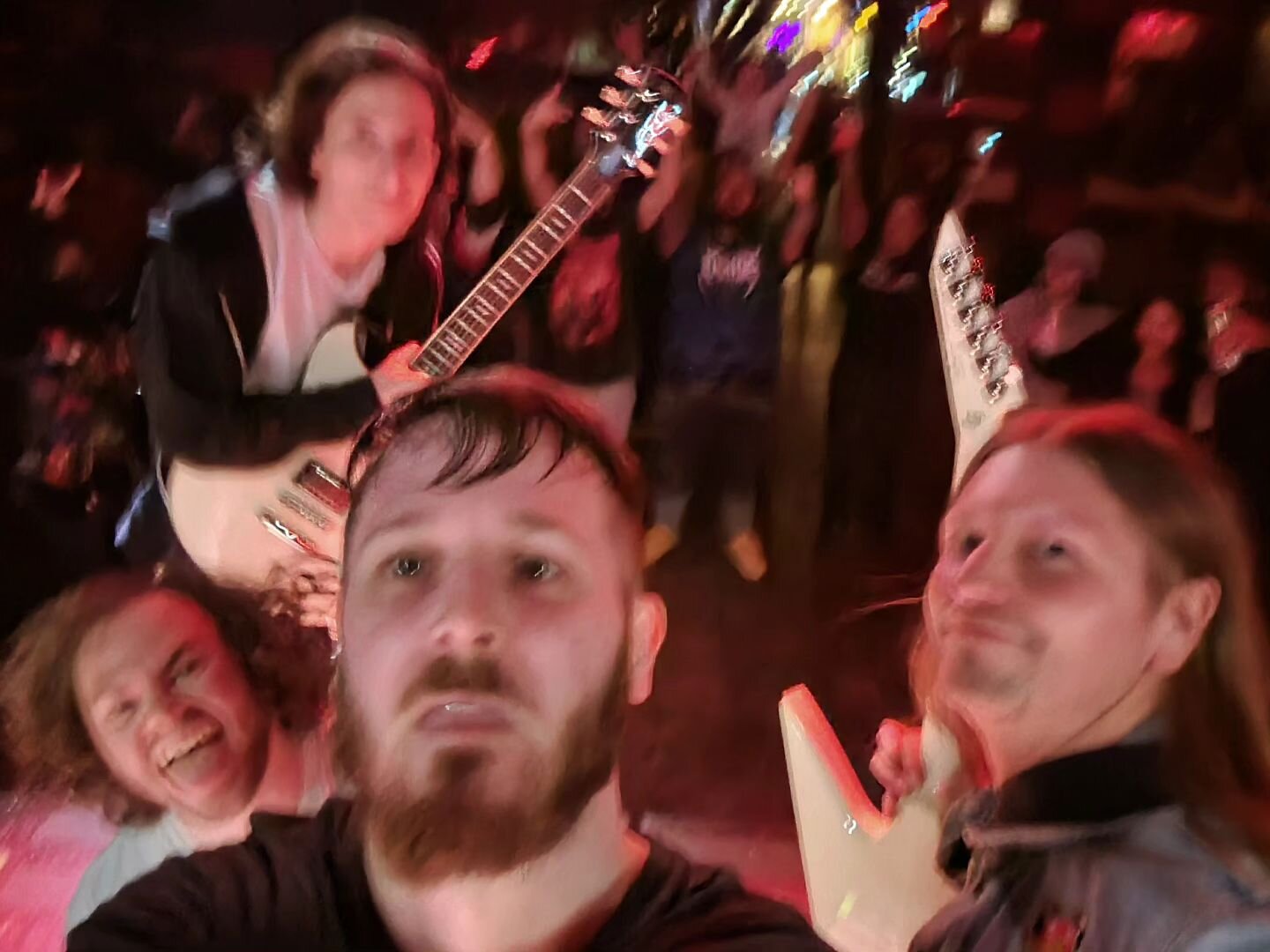 Thank you everyone that came out tonight. Don't let the sweaty, blurry, messy, selfie confuse you, as this was probably the best show in our career so far. Such amazing bands we shared the stage with at @legendsbar513
👇
Everyone go check out  @myfav
