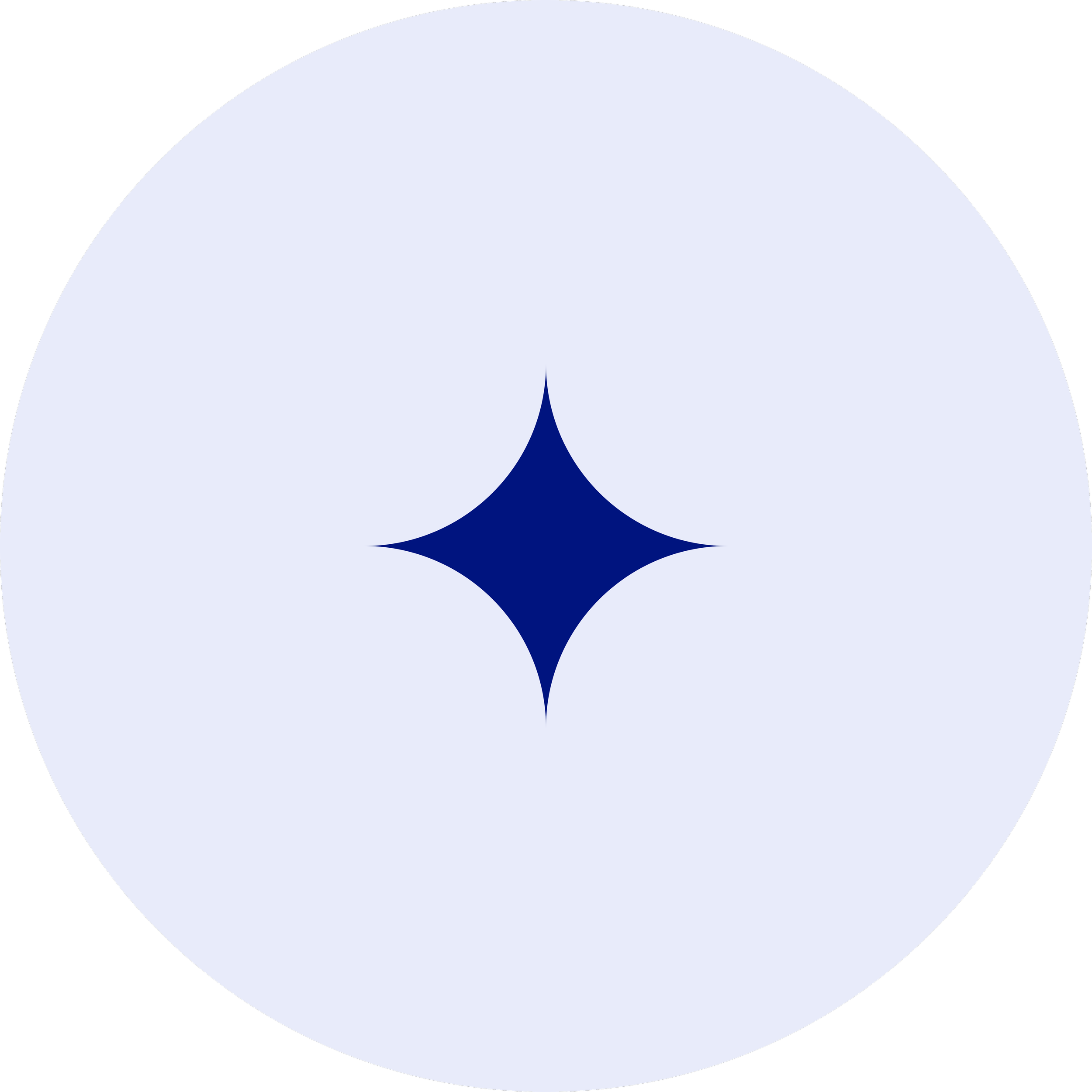 Dark blue diamond icon in a light blue circle
