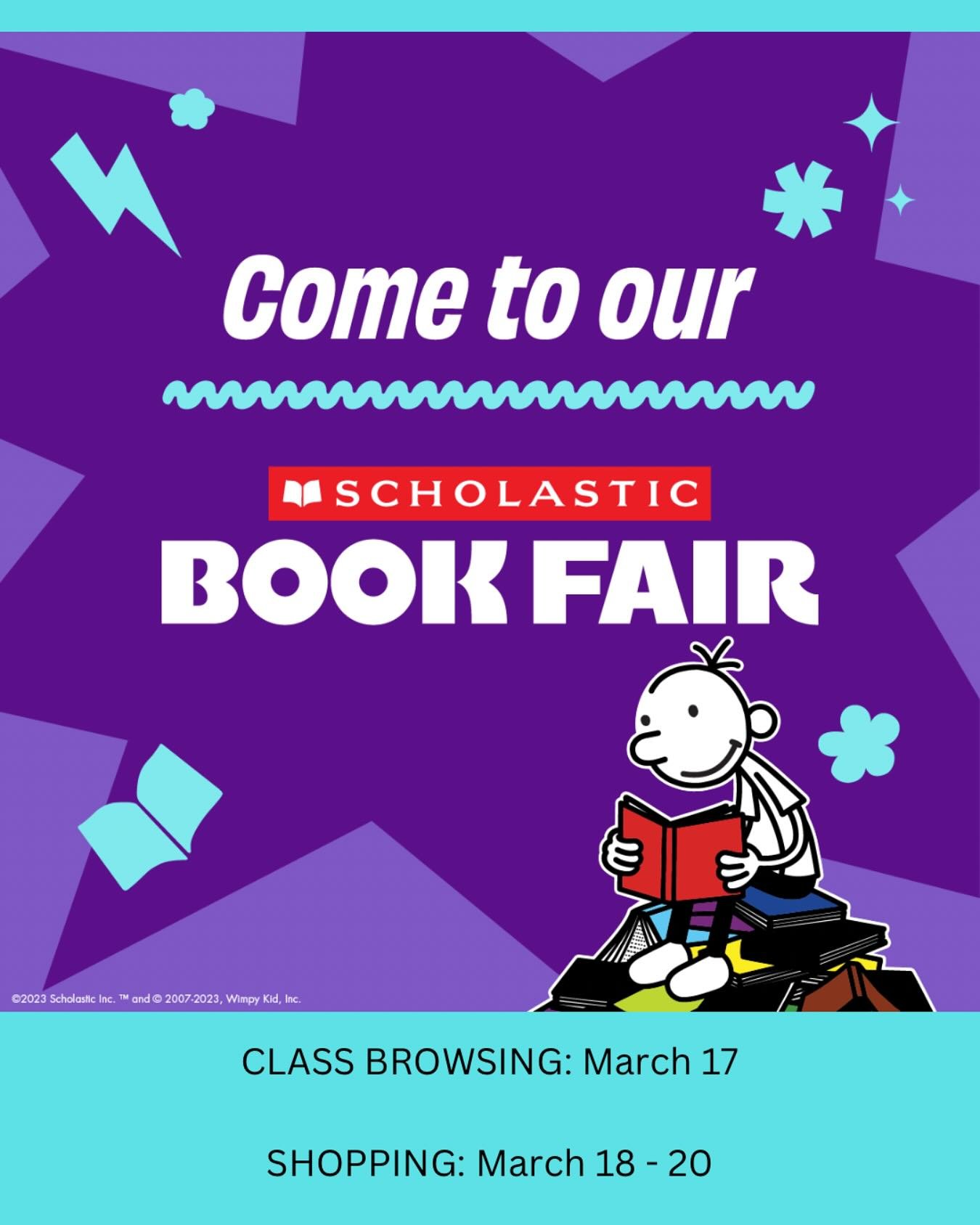 📕 It&rsquo;s that time of year!! 📕 classes will be browsing the books on Monday with opportunities to shop throughout the week.