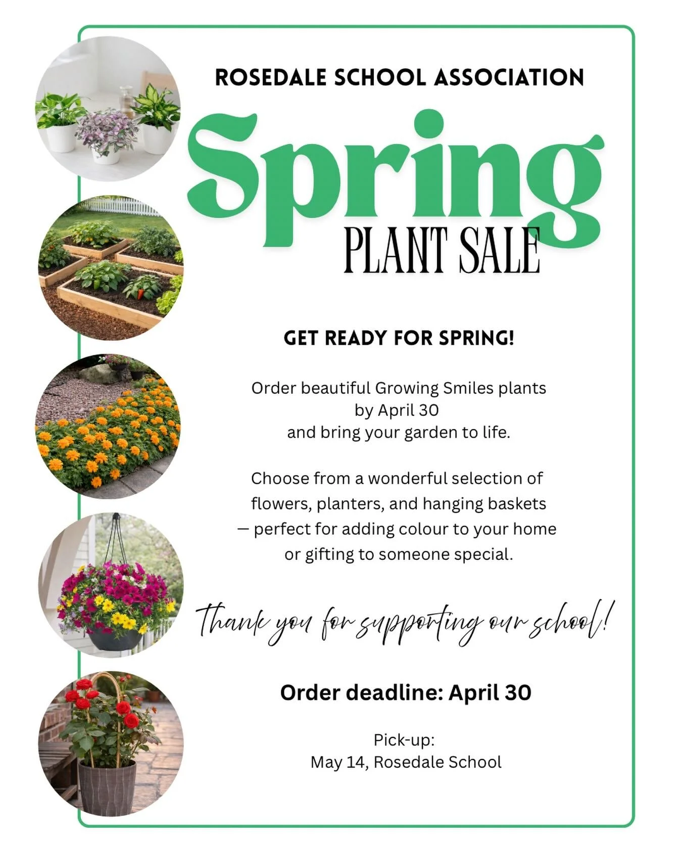 Who else is done with the snow?? Let&rsquo;s plan for warm weather and sunshine!!! Order your springs plants now and be all set for May long weekend. Link to our website is in our bio.