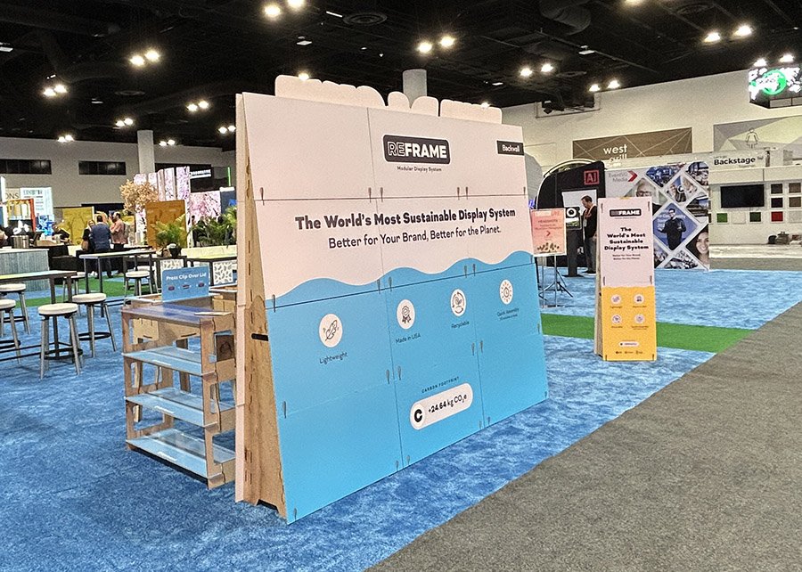 reframe displays at ExhibitorLive