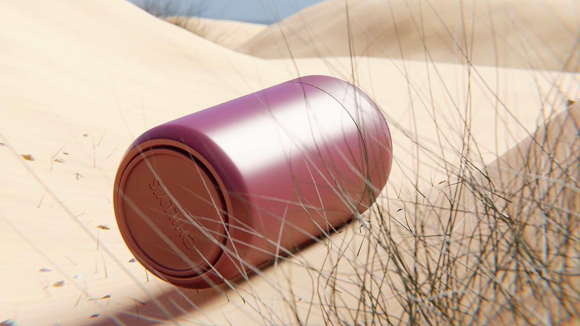 Chilly Flask beach render