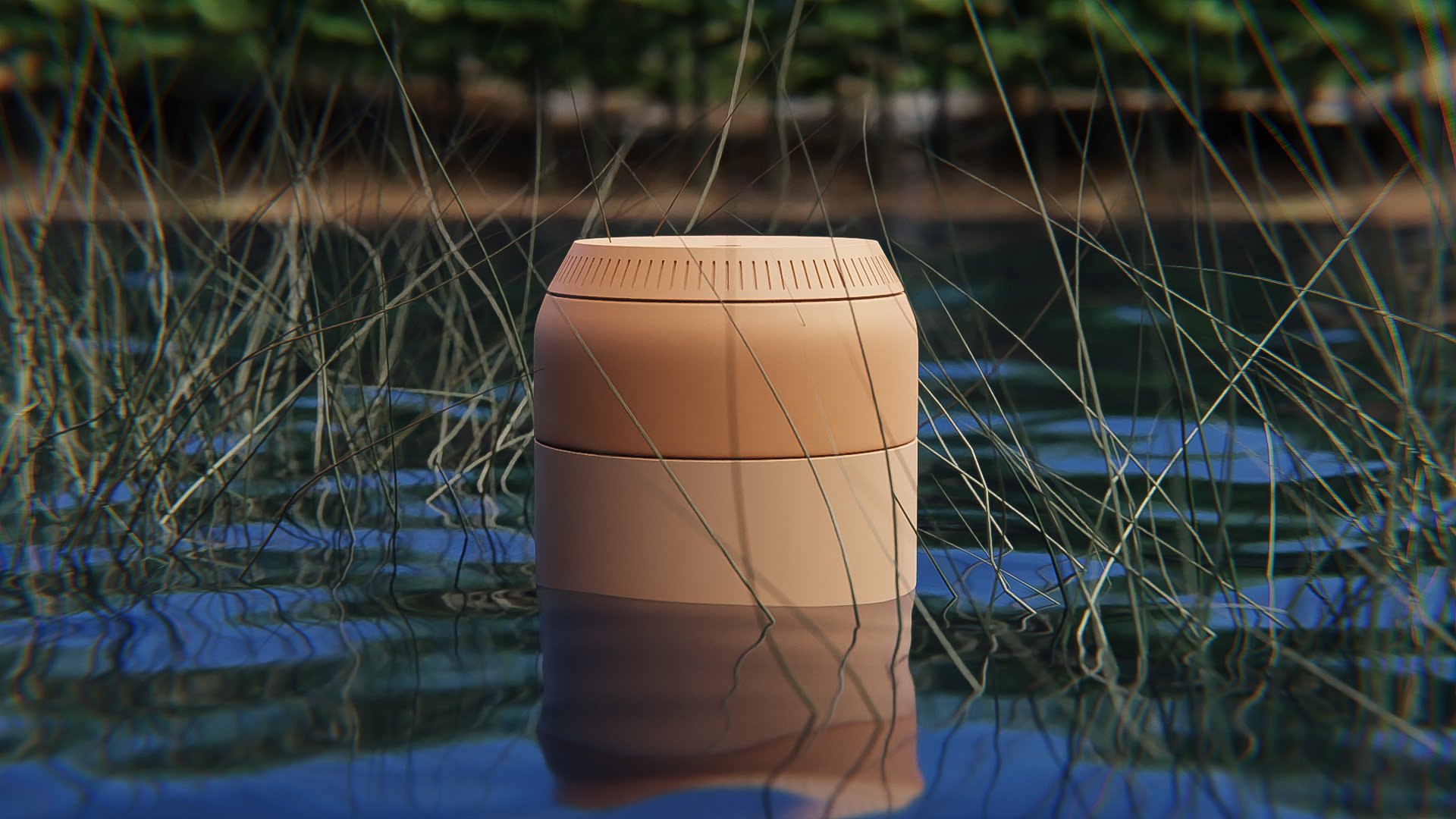 Chilly Flask still water render