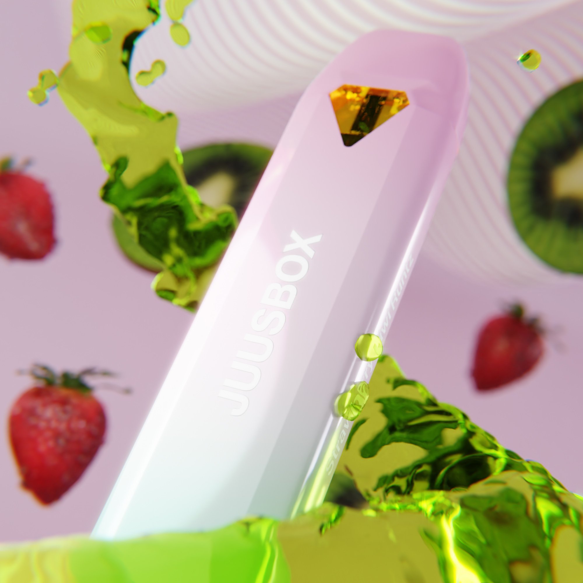 JUUSBOX strawberry and kiwi render