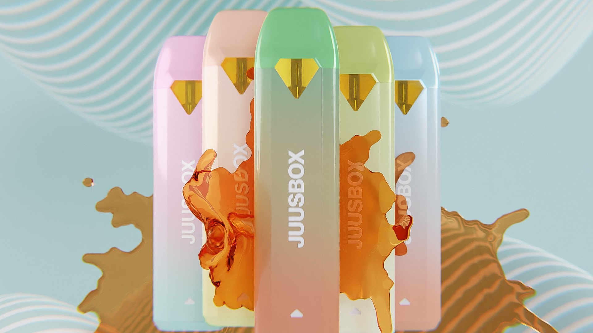 JUUSBOX all flavours splash animation
