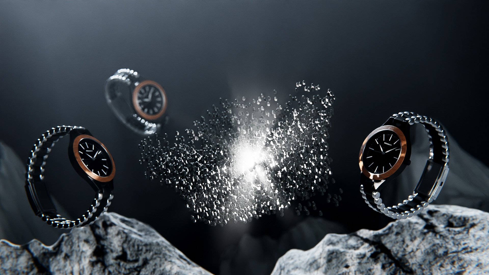 GRAVITY rock fluid simulation