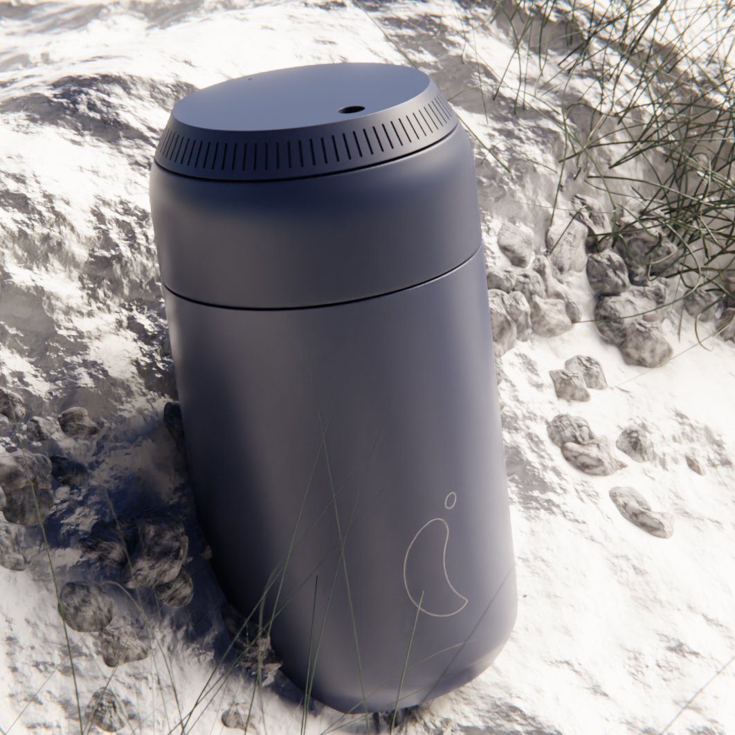 Chilly Flask blue render