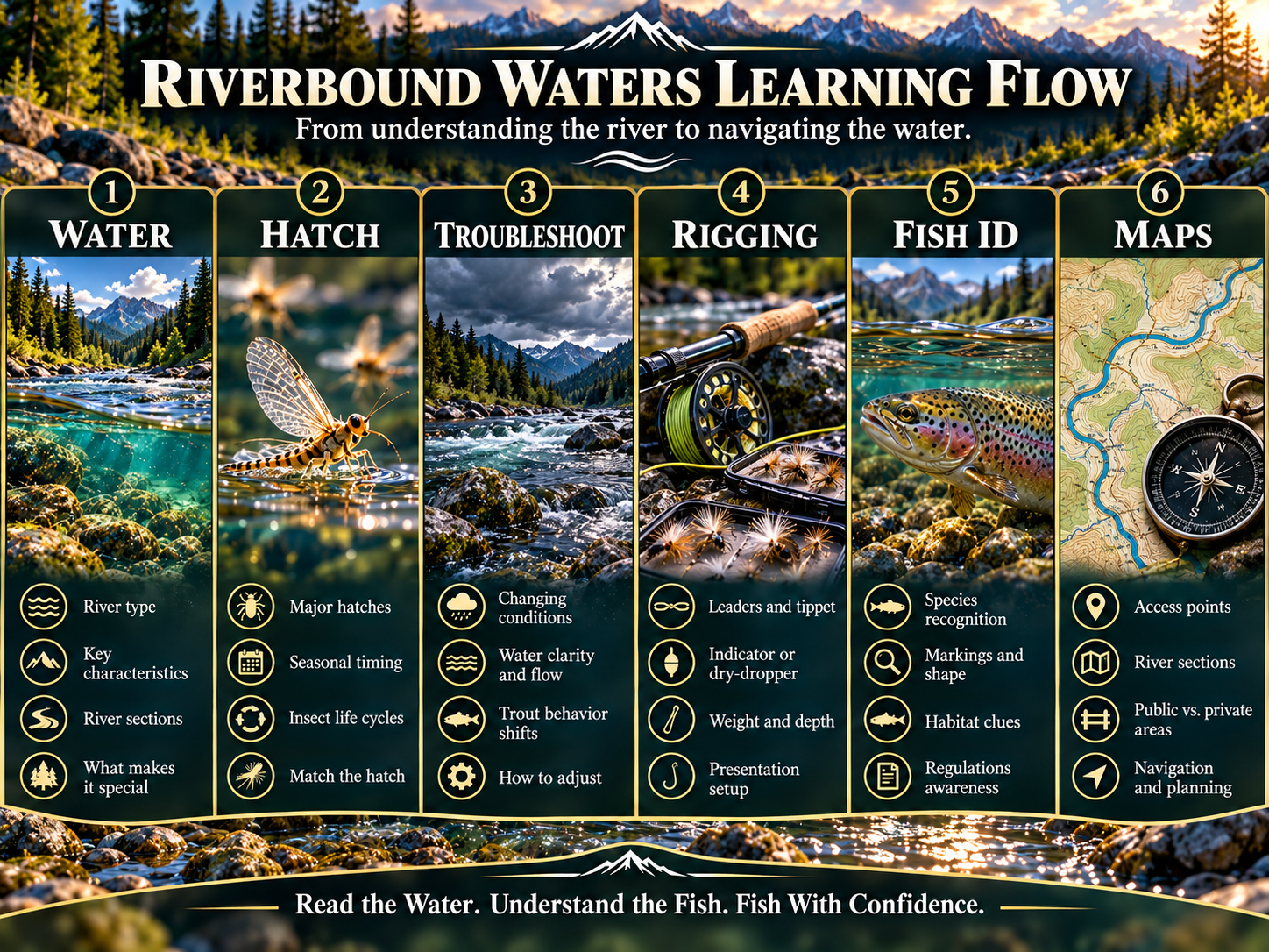 Riverbound Waters Learning Flow