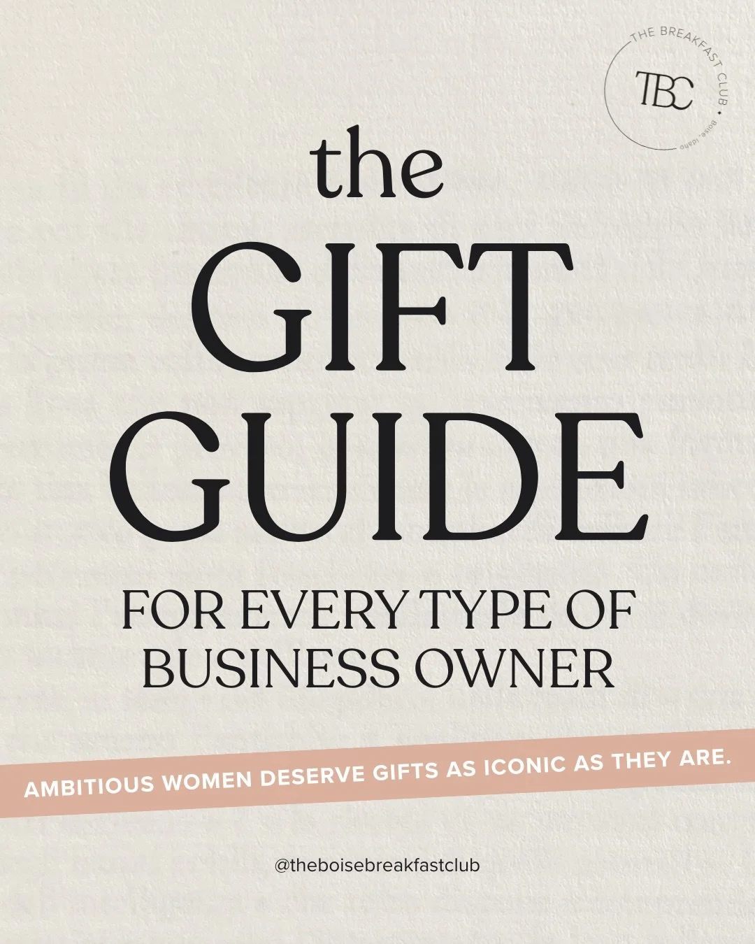 Not your average gift guide... this one&rsquo;s for the CEOs, creatives, and coffee-fueled dreamers ☕️

Whether she&rsquo;s the planner girl color-coding her ClickUp, the content queen turning coffee into B-roll, or the CEO who&rsquo;s finally realiz