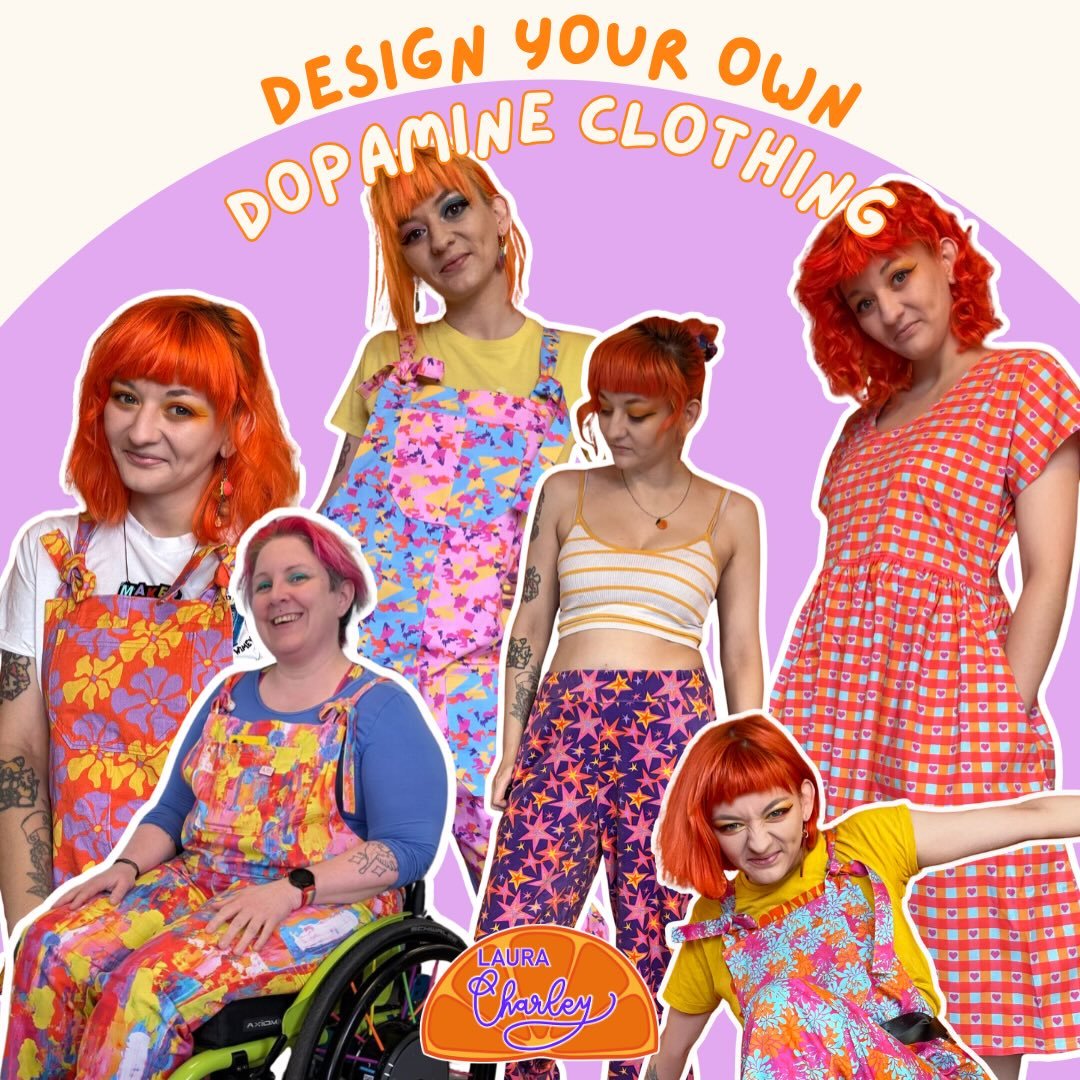 Ever wanted to design your own dopamine clothing? Well now you can and I promise it&rsquo;s EASY! 

Simply head over to my website, pop to the DESIGN YOUR OWN SECTION, pick your garment, select the fabric design that best fits your vibe, and choose y