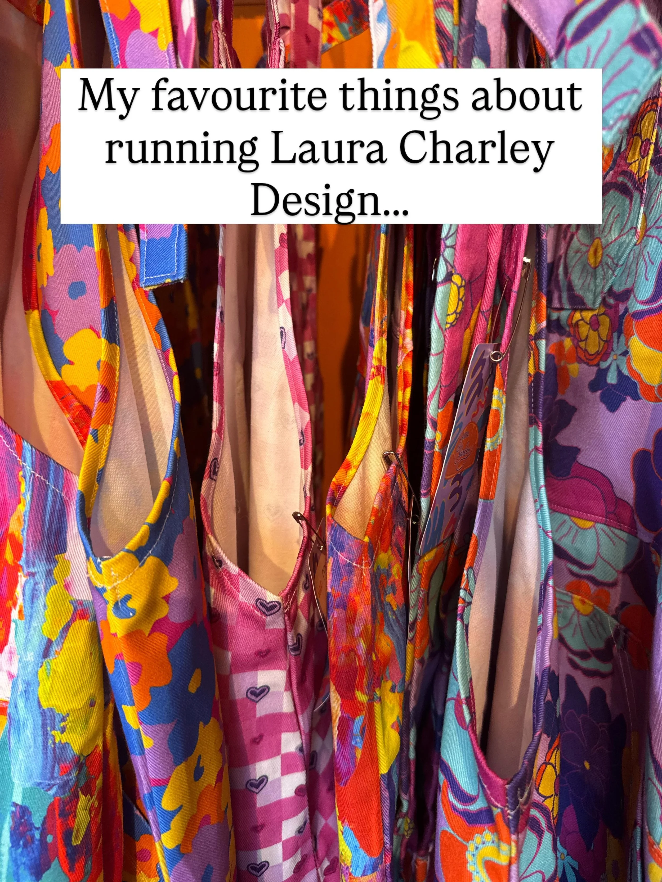 Laura Charley Design is honestly my dream, little me would be so excited to know how it all worked out in the end 🥰! 

I get to make clothing and accessories that not only can be made to measure, ensuring the perfect for you, but with colourful and 