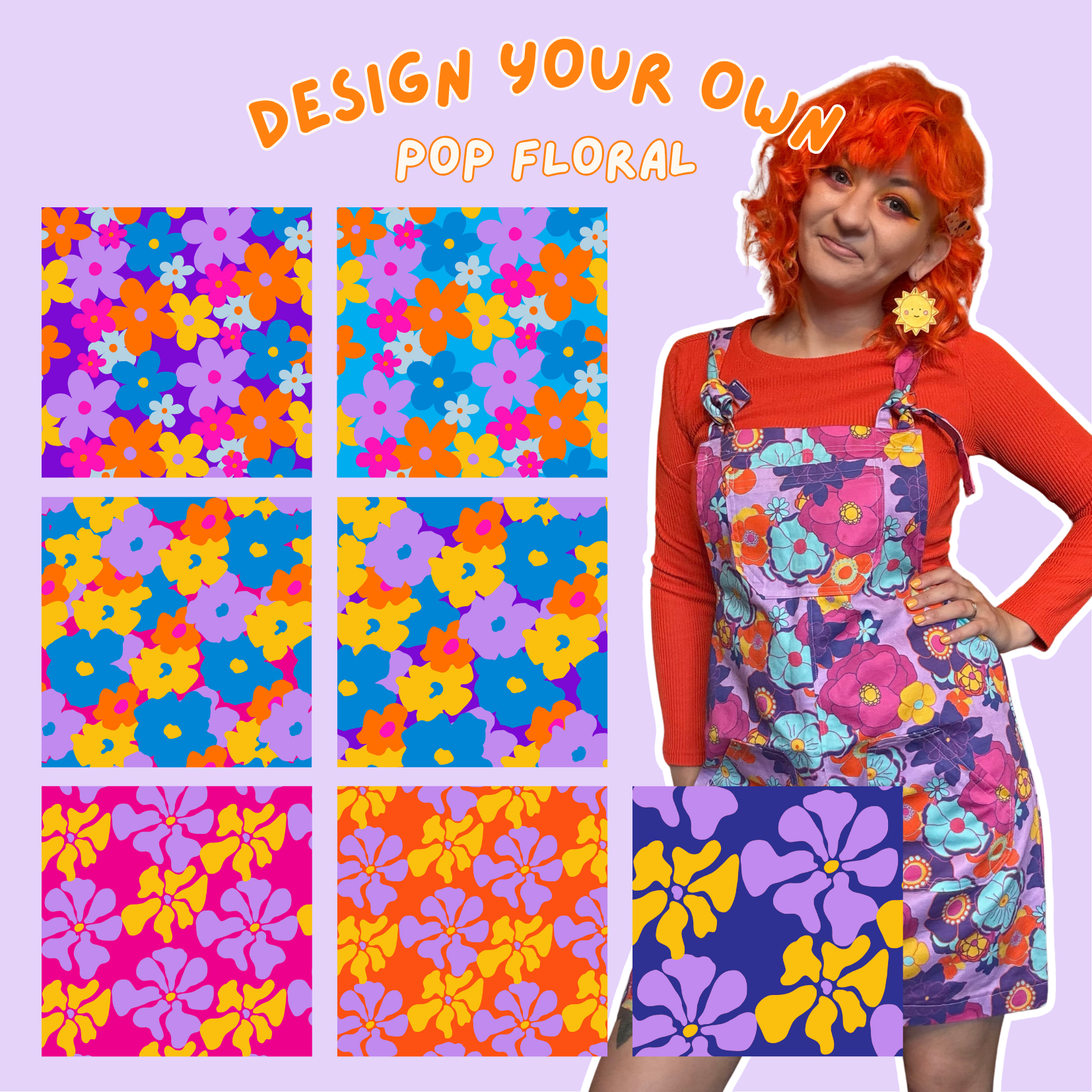 Design Your Own - Pop Floral Edition Pinafore