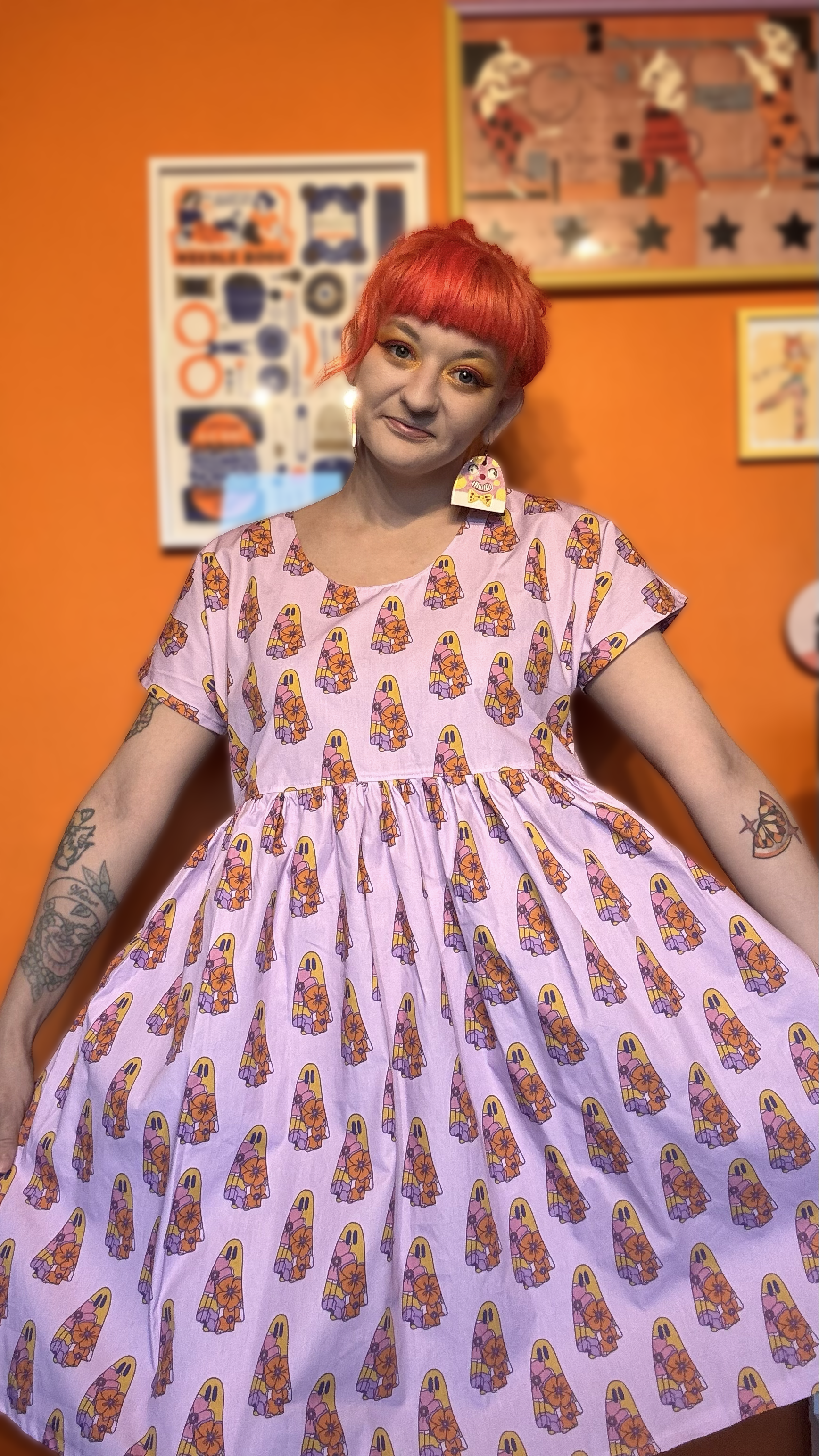 Floral Ghost Smock Dress!