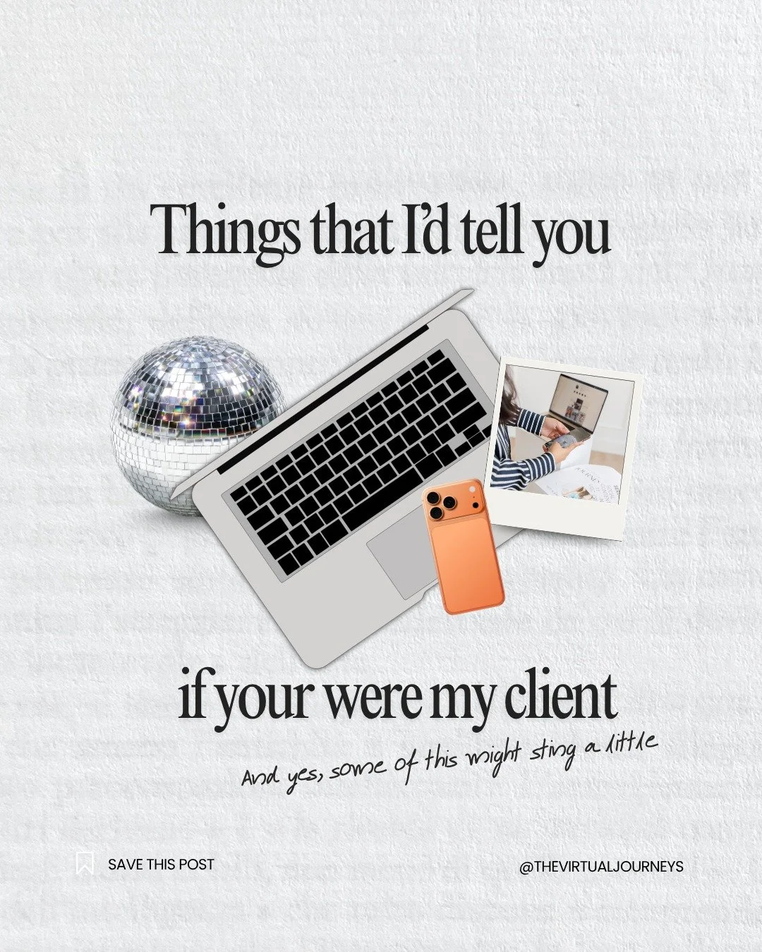 This might sting a little, but there's no gatekeeping between my clients and me. 🤍

The people who work with me know I treat their business like it's my own. Which means I'm not here to just post pretty content and call it a day. I'm here to actuall