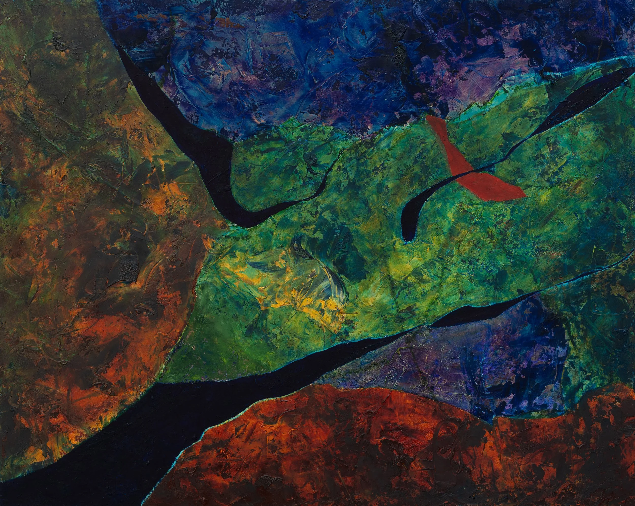 Escaping the Chaos | oil on panel | 24 x 30