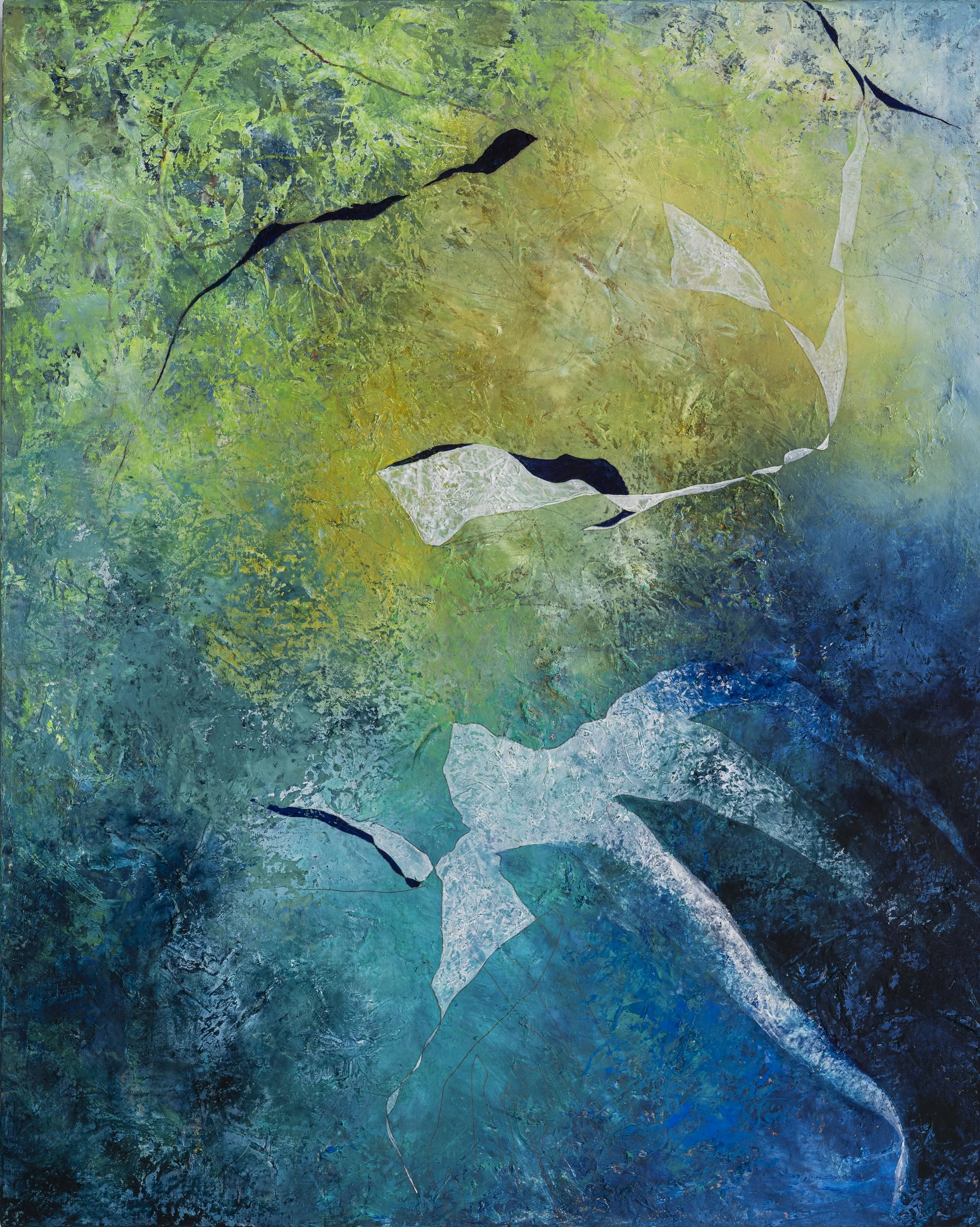 Floating, Still Tethered | Oil on linen | 24 x 30