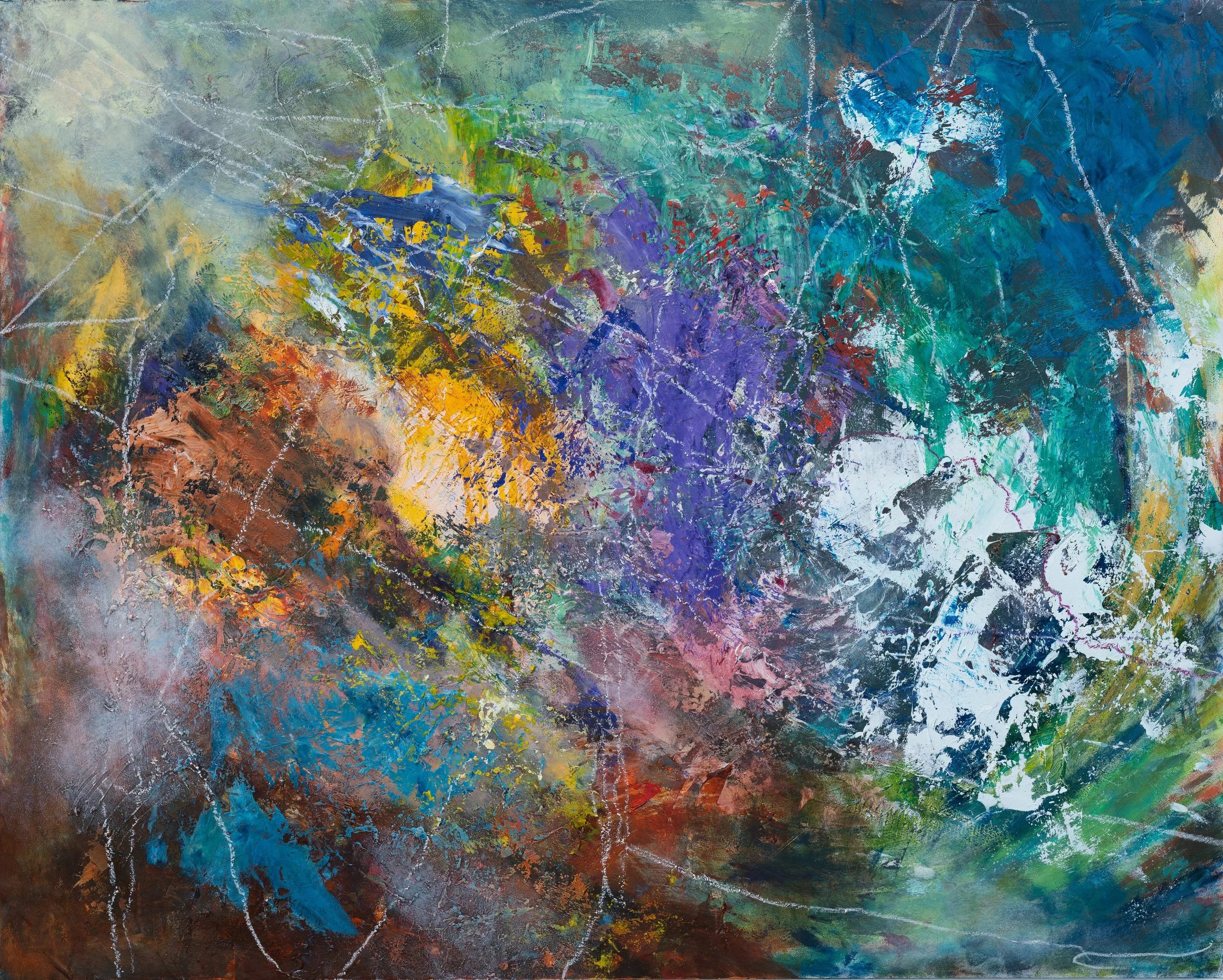 Finding a Path through Chaos | oil on panel | 24 x 30