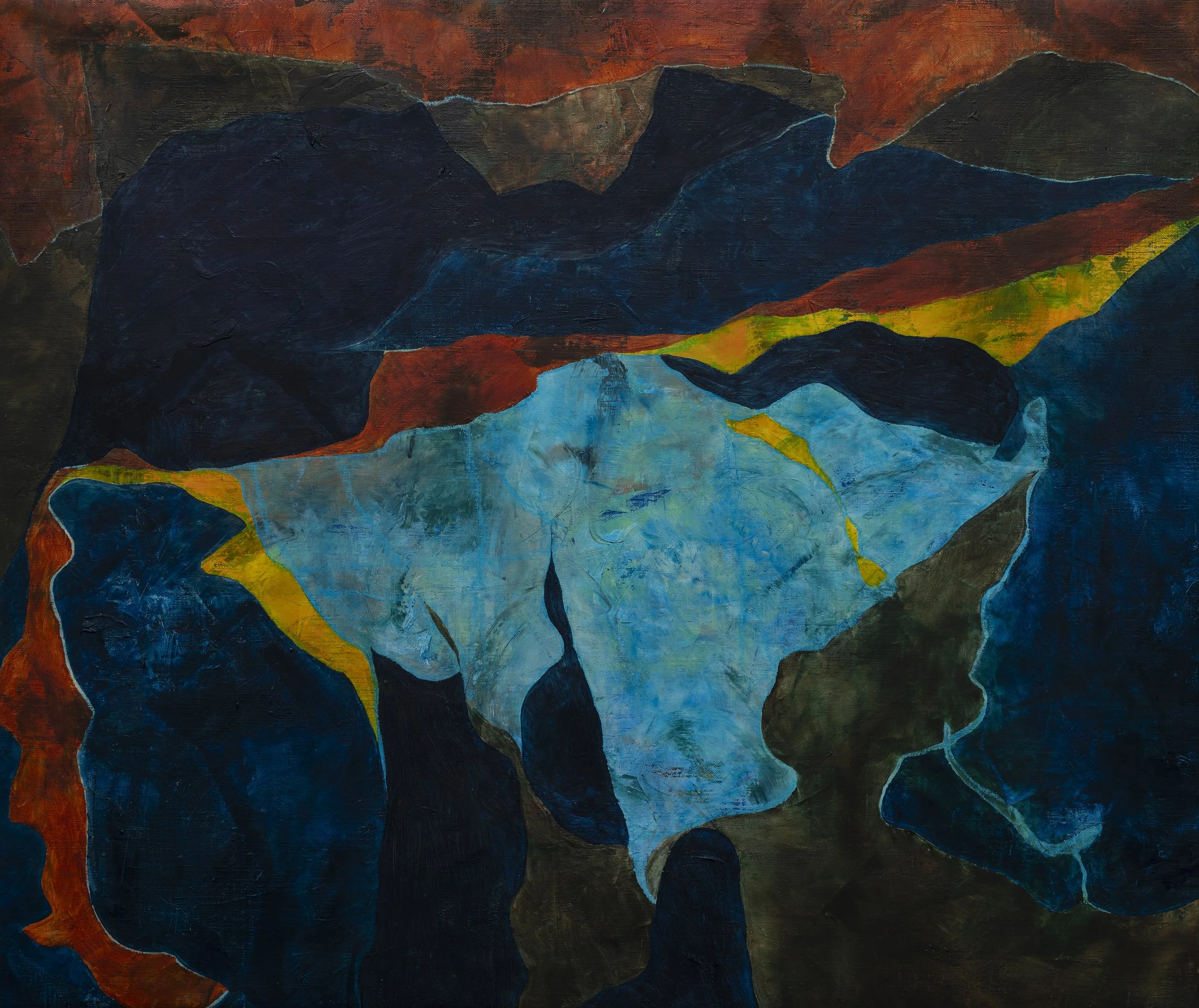 Mental Tributaries | oil on linen | 32 x 38