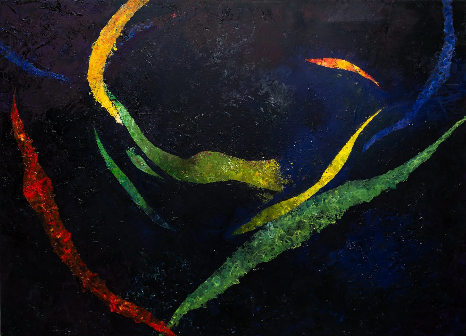 Hope Dances in Darkness | oil on canvas | 36 x 50