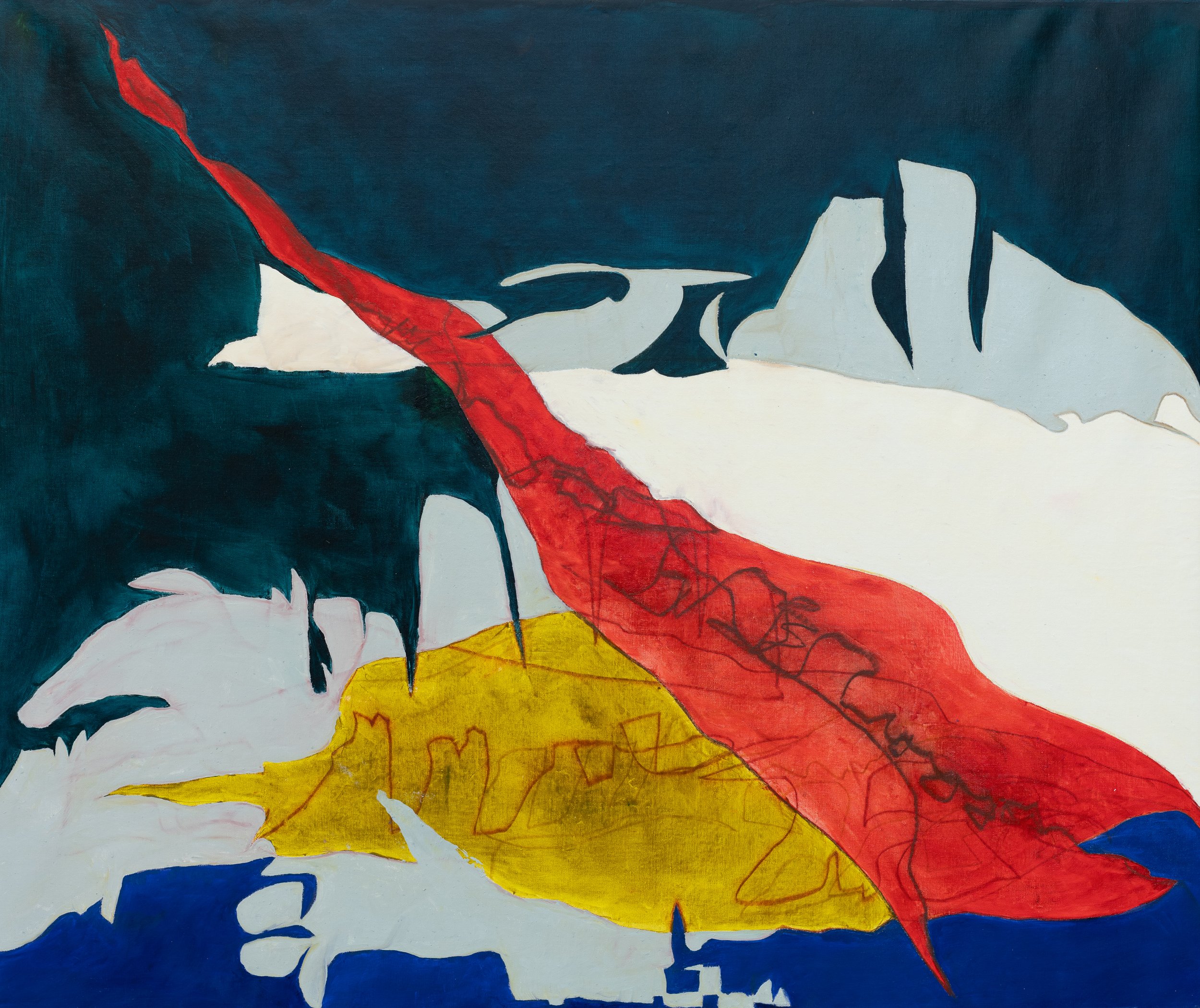 A World at War With Itself | oil on linen | 32 x 39