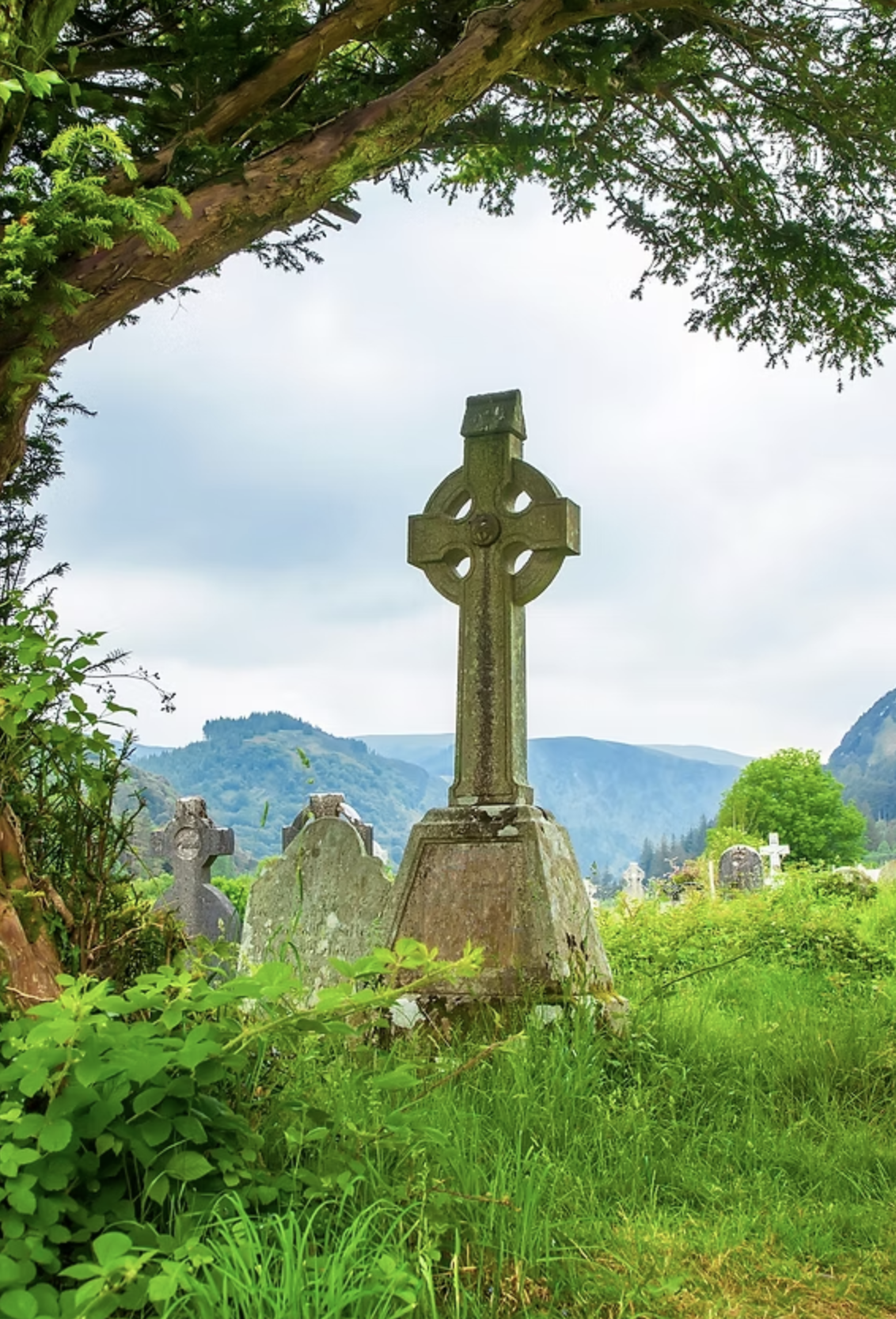 Ancient celtic cross in Ireland
