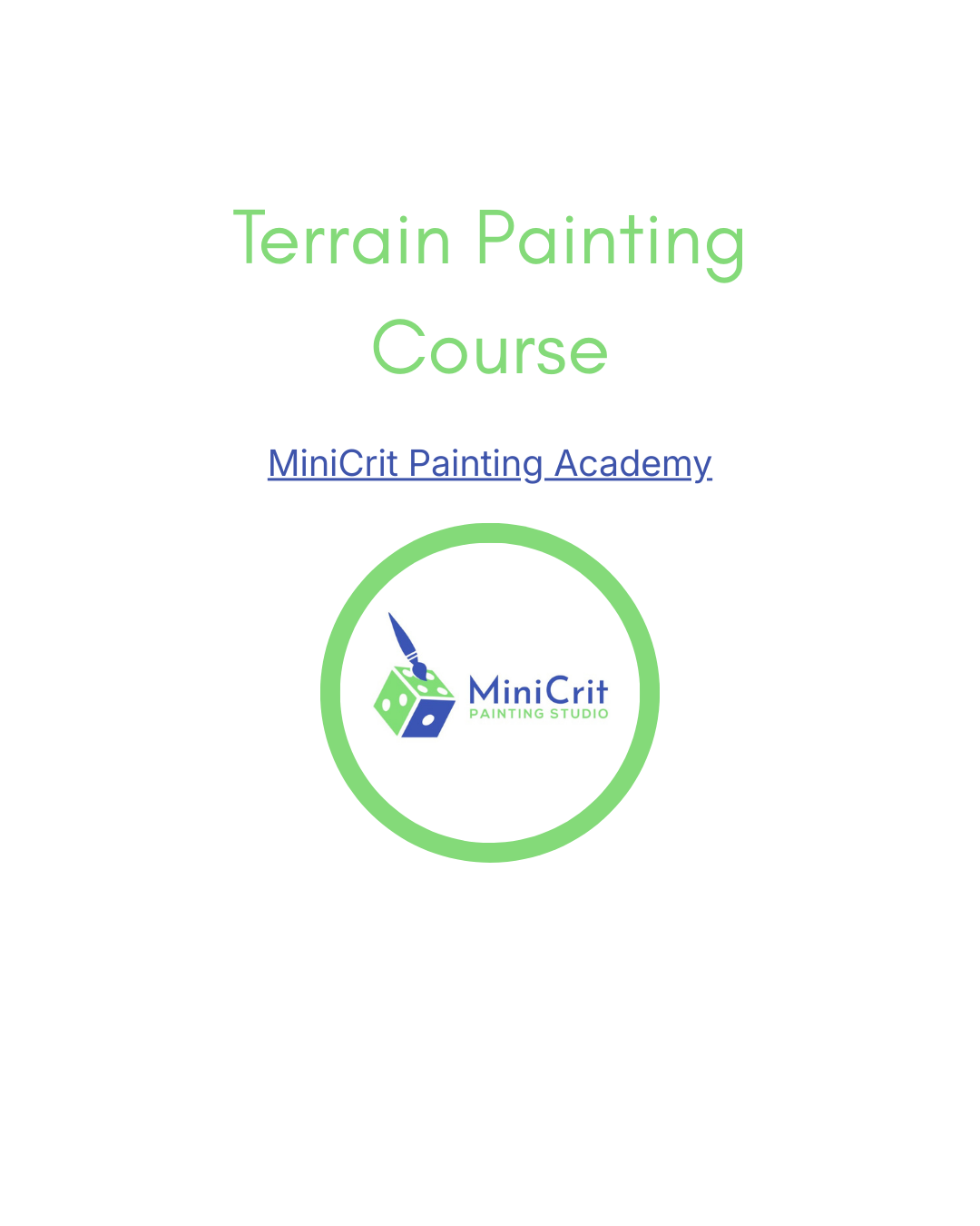 MiniCrit Academy: Battlefield and Terrain