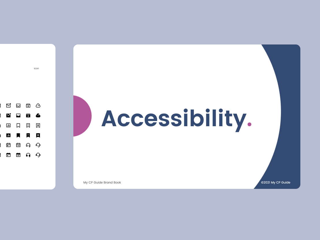 my cp guide branding accessibility mockup
