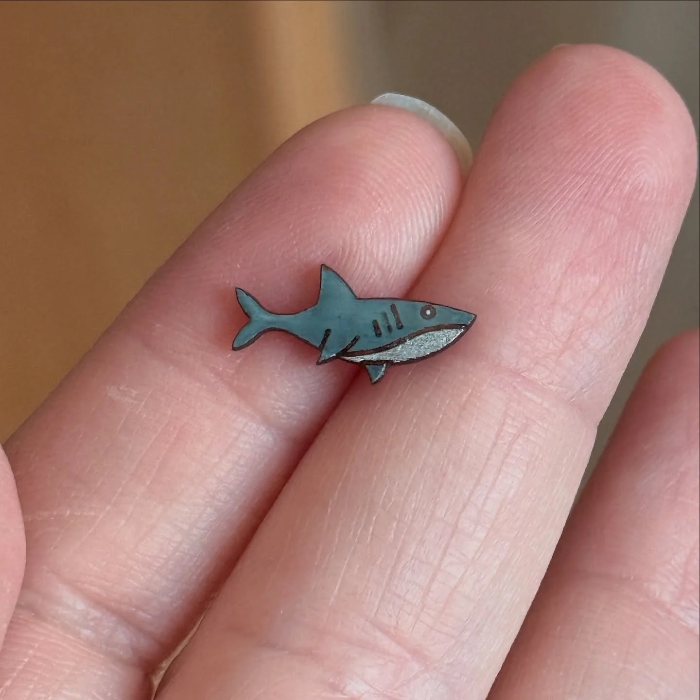 π¦
Tiny shark studs. Hand-painted and ready to swim their way into your lives π
With medical grade plastic backs for all my sensitive ears out there. 
#FrolicMaine #MaineMaker #HandmadeInMaine #MetalFreeEarrings #SensitiveEars #TinyStudEarrings #Sh