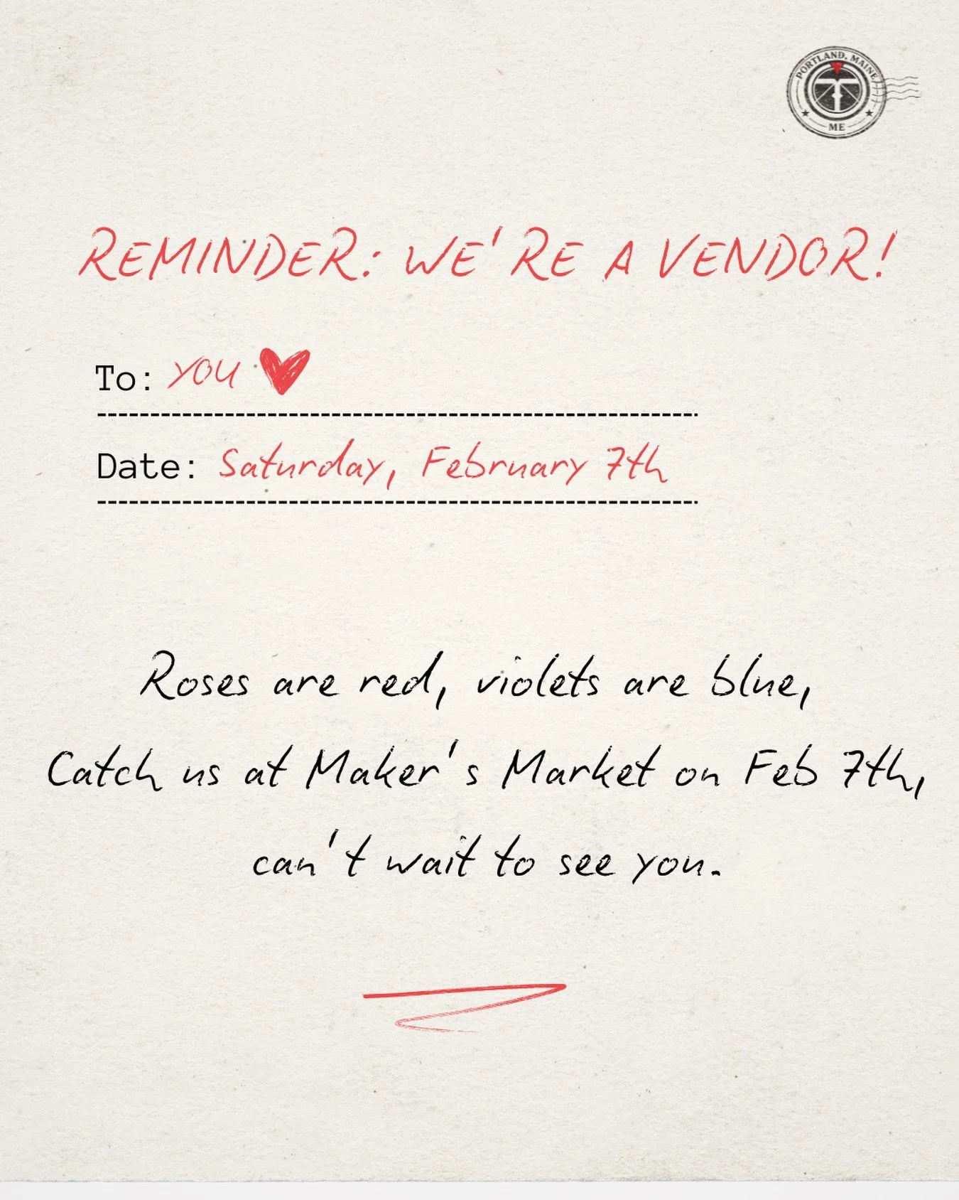 💘💌💘 Hello!!! First market of 2026! Where? @thompsonspoint of course, come and snag something for your sweetie! This Saturday! Yes Saturday! 2/7 from 10-3pm 💜💜💜