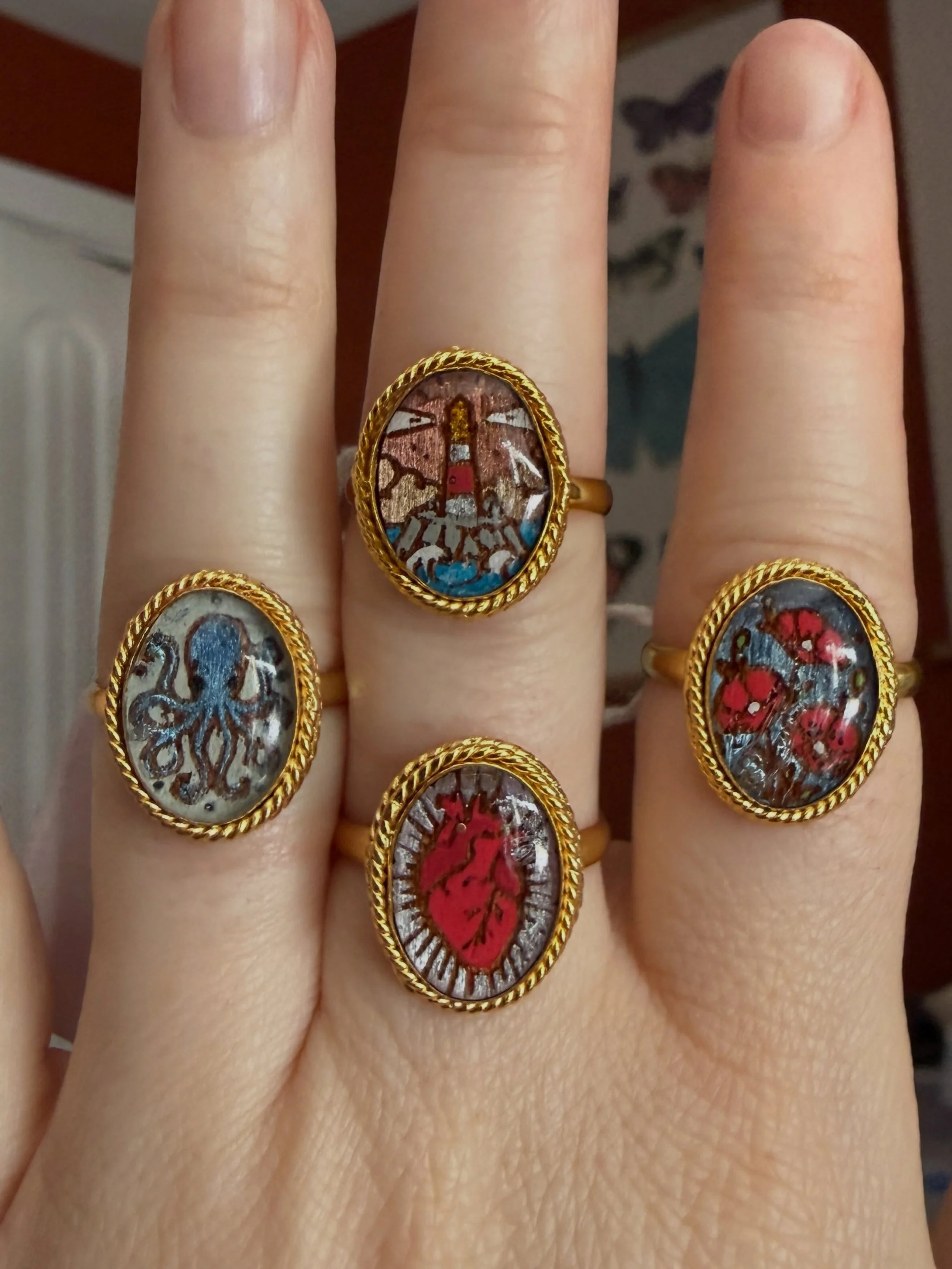 NEW things! Tell me your thoughts feelings and ideas!!!! #rings #handmade #maine #oddandunusual #beweird