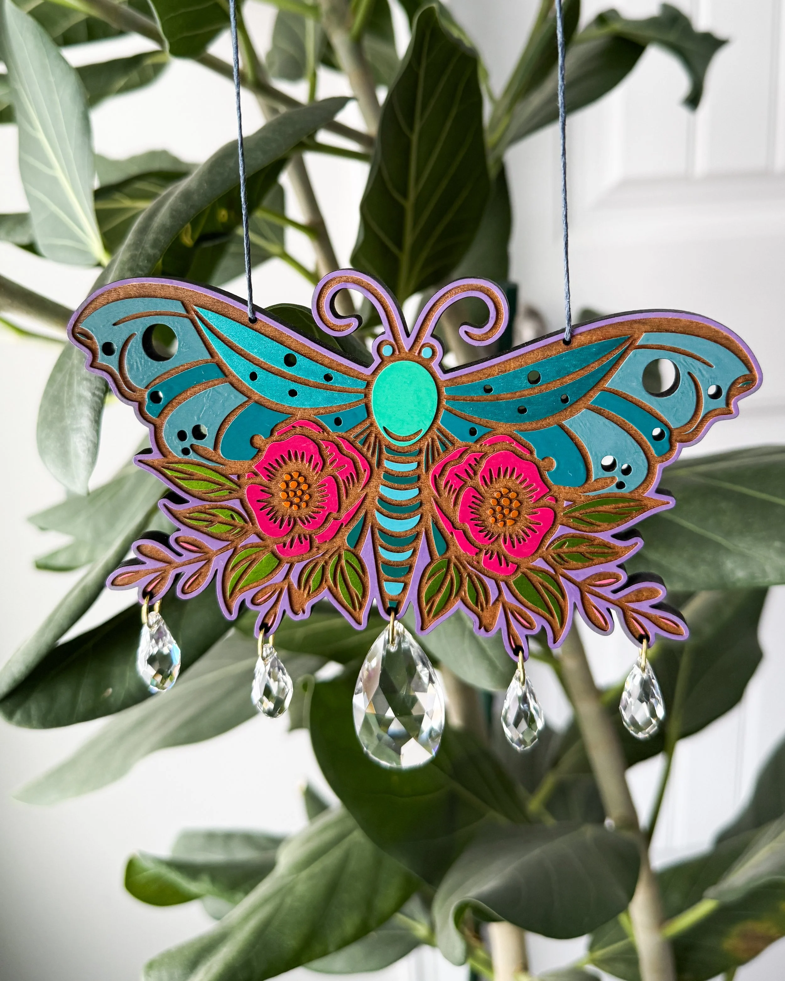 Floral Butterfly Suncatcher