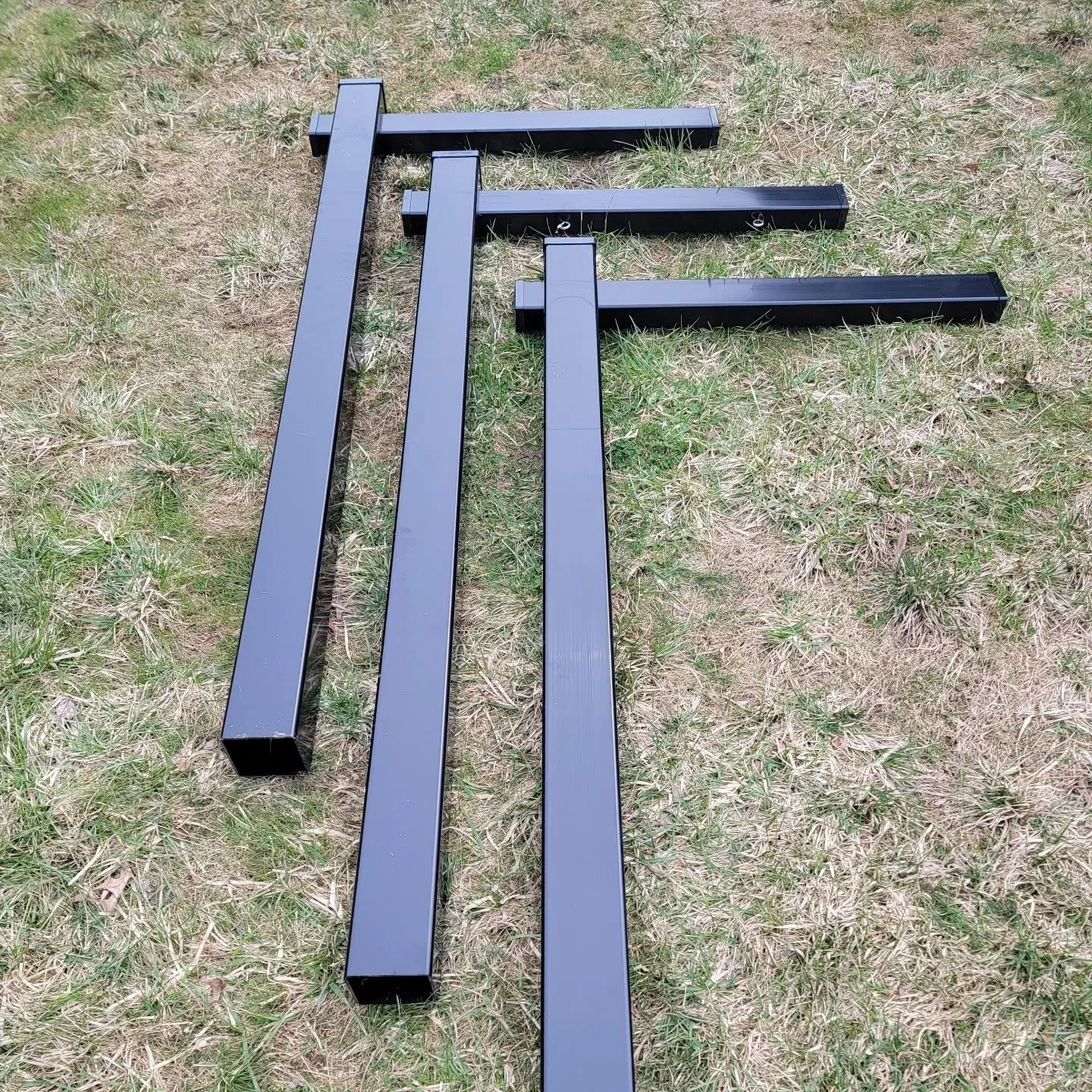 I built three more yard sign posts today. I'm happy to be busy and excited about what's coming.

(Don't judge the grass. I skipped fertilizing since the kids will be playing in it.)