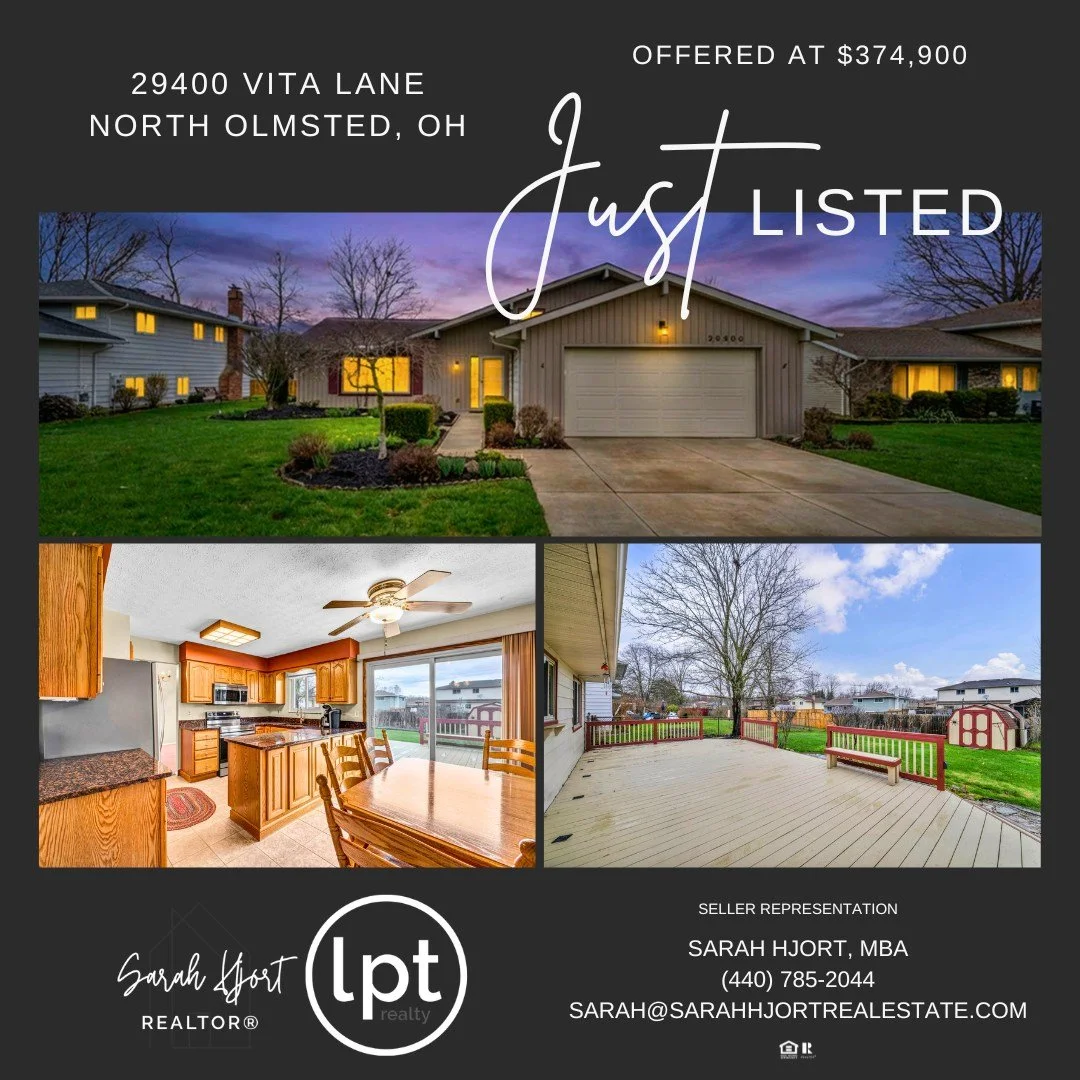 A North Olmsted split-level just hit the market and this one is worth a look.

Four bedrooms, two baths and 2,136 sq. ft. with vaulted ceilings that open everything up the moment you walk in. The eat-in kitchen has oak cabinetry, granite countertops 