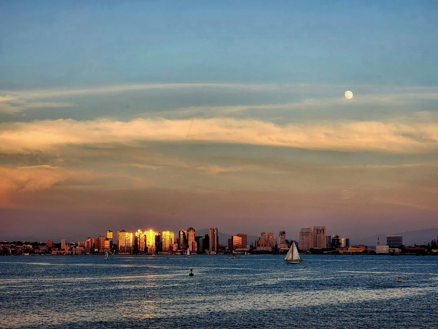 Moonrise, San Diego Bay