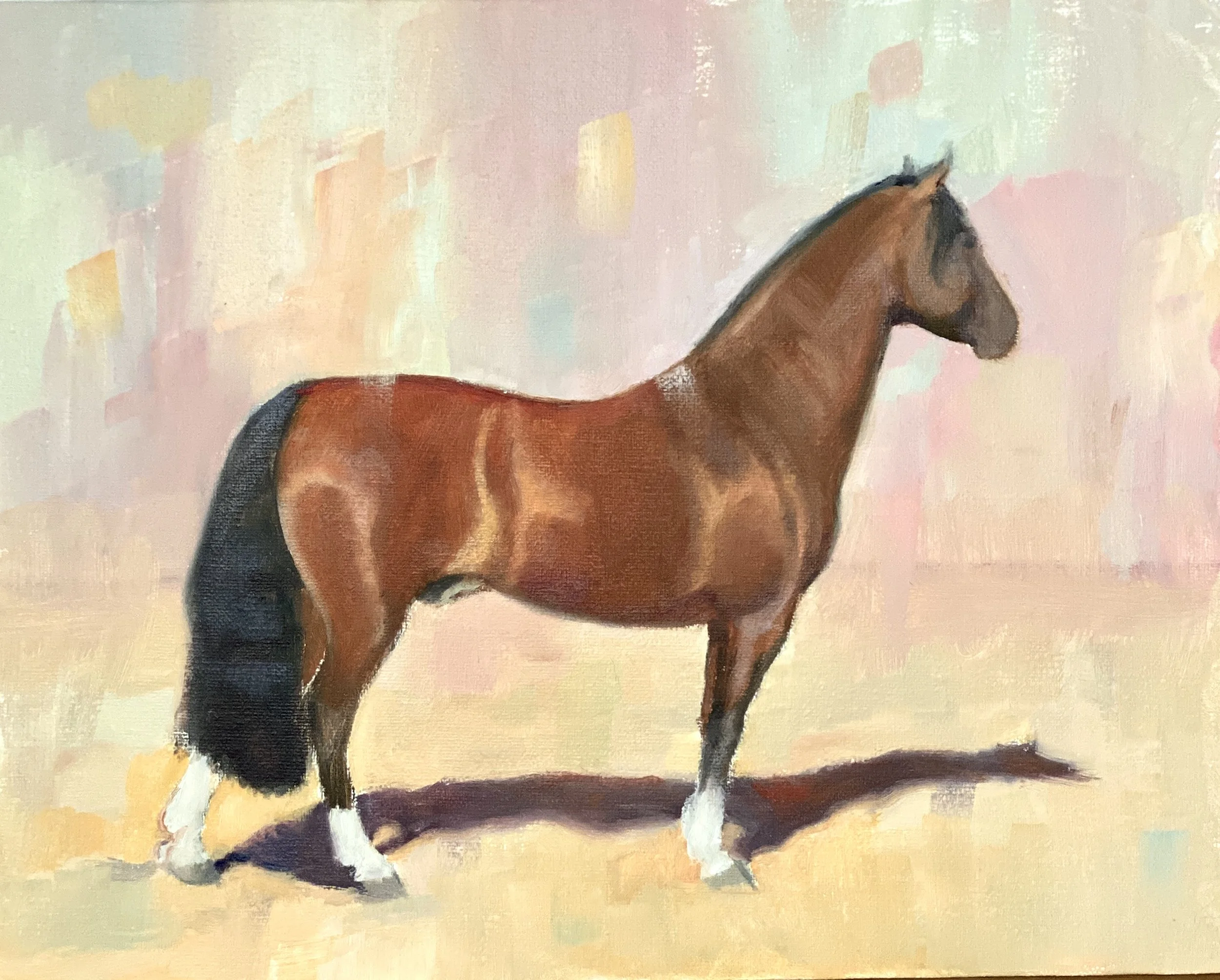 Horse Study, 8x10 oil on panel