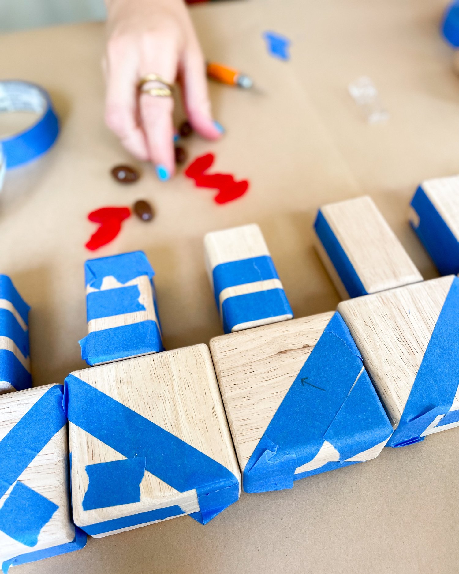DIY Painted Blocks (Free Tutorial) — Mosey Creative