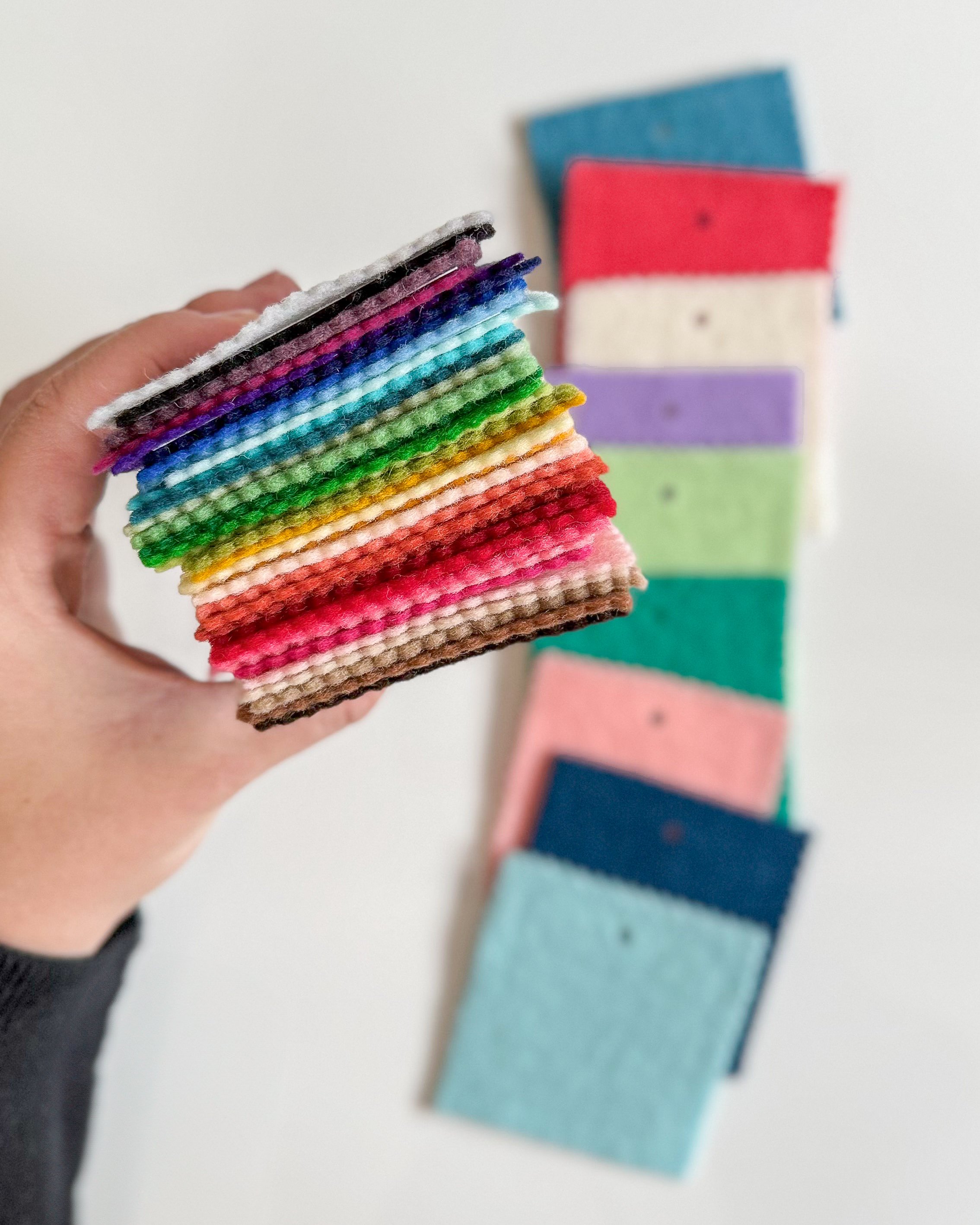 DIY Oversized Felt Swatch Cards (Free Tutorial)