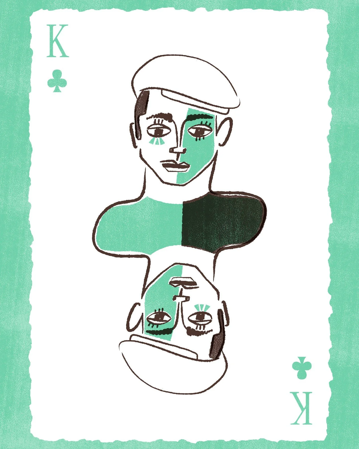 &clubs;️🎨 Picasso

And a wee nod to cubism. Swipe for one of my alternate versions that captures a bit more of his likeness, but in my opinion, lacks some pizzazz? Not sure, some of these cards require multiple versions!

🃏 This illustration is fro