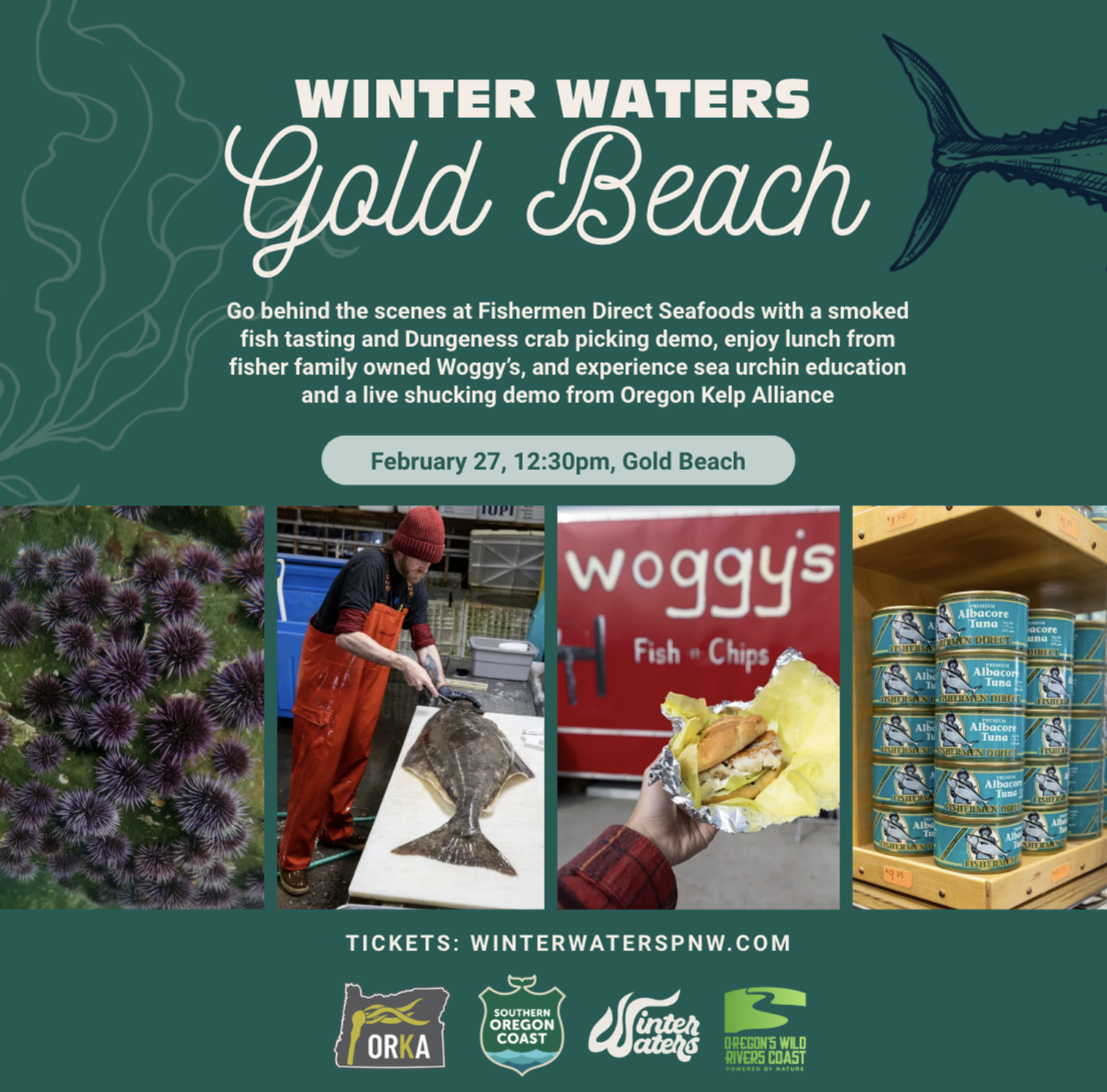 Winter Waters Gold Beach Seafood Adventure