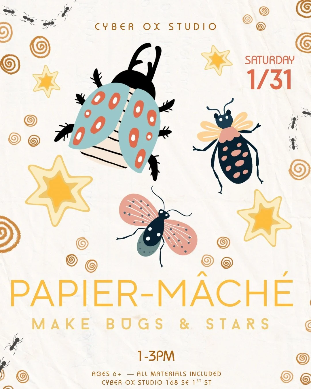 PAPIER-MÂCHÉ: BUGS AND STARS