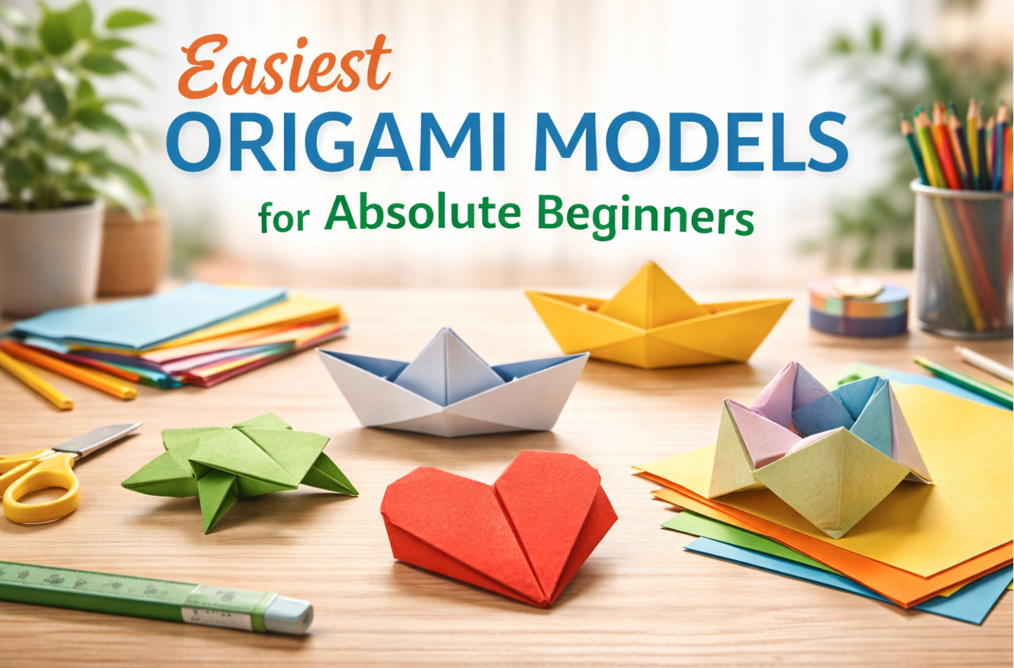 Easiest Origami Models for Absolute Beginners