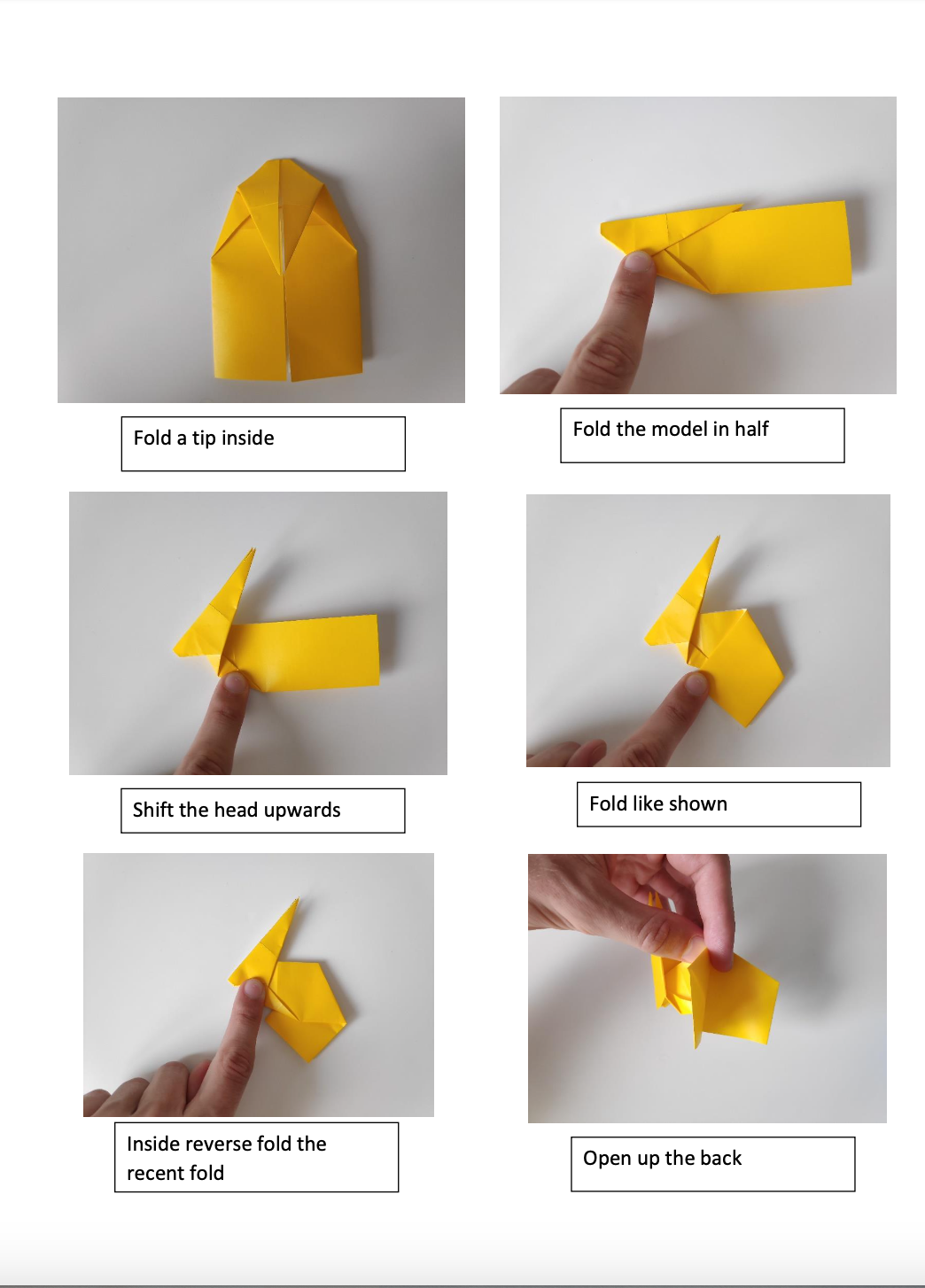 Origami Bunny Learn step 3