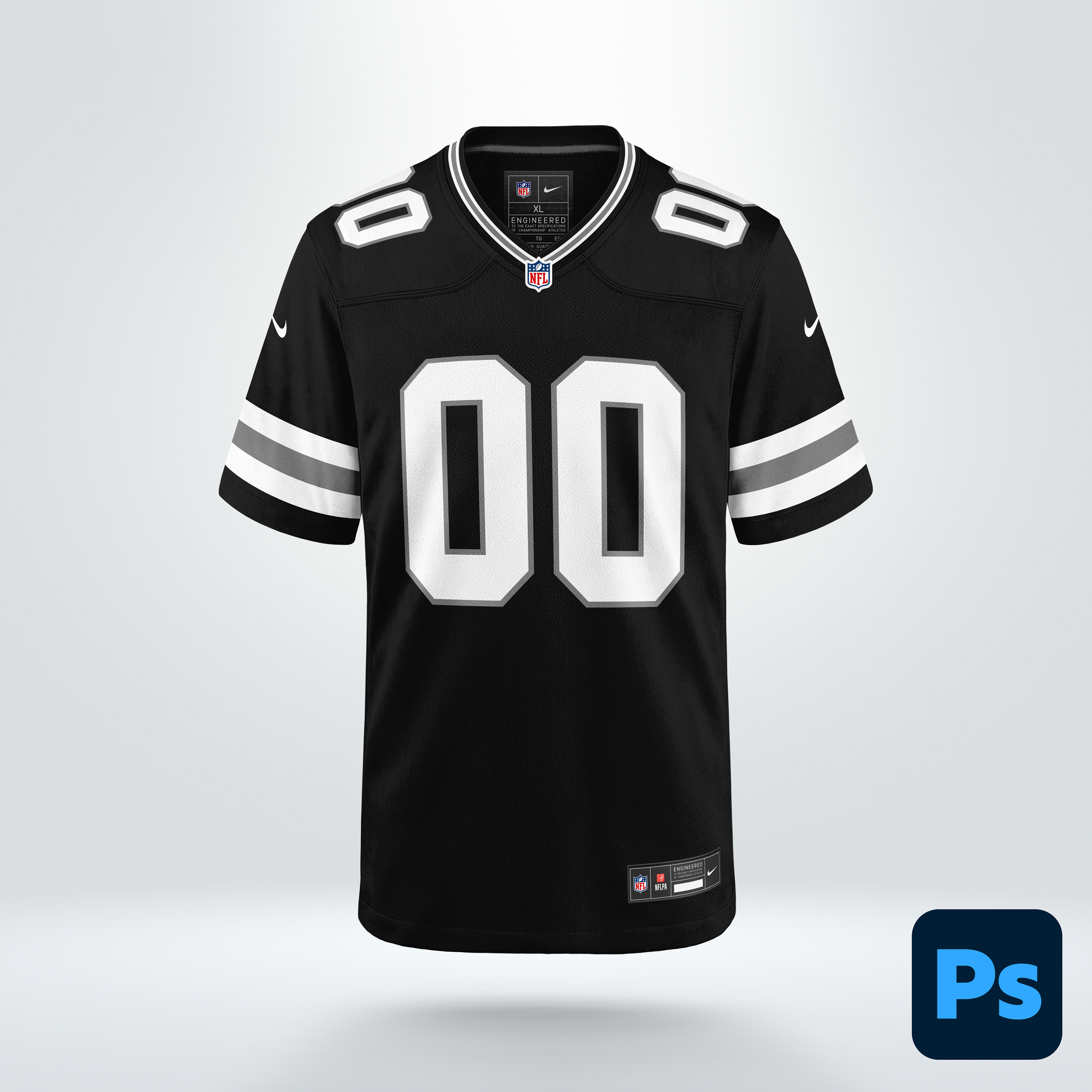 NFL Nike Game Jersey PSD Mockup