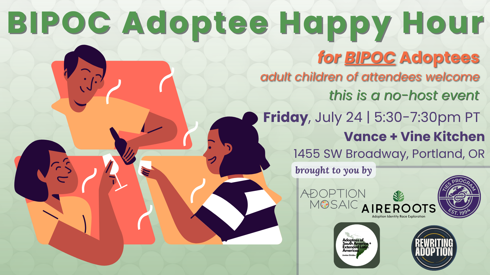 BIPOC Adoptee Happy Hour