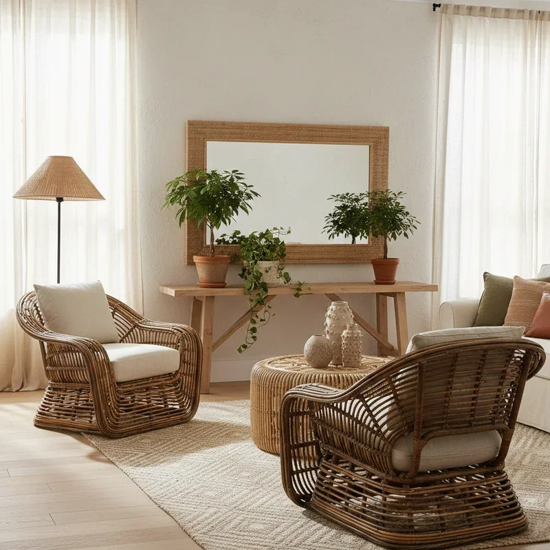 Rattan Living Room Ideas